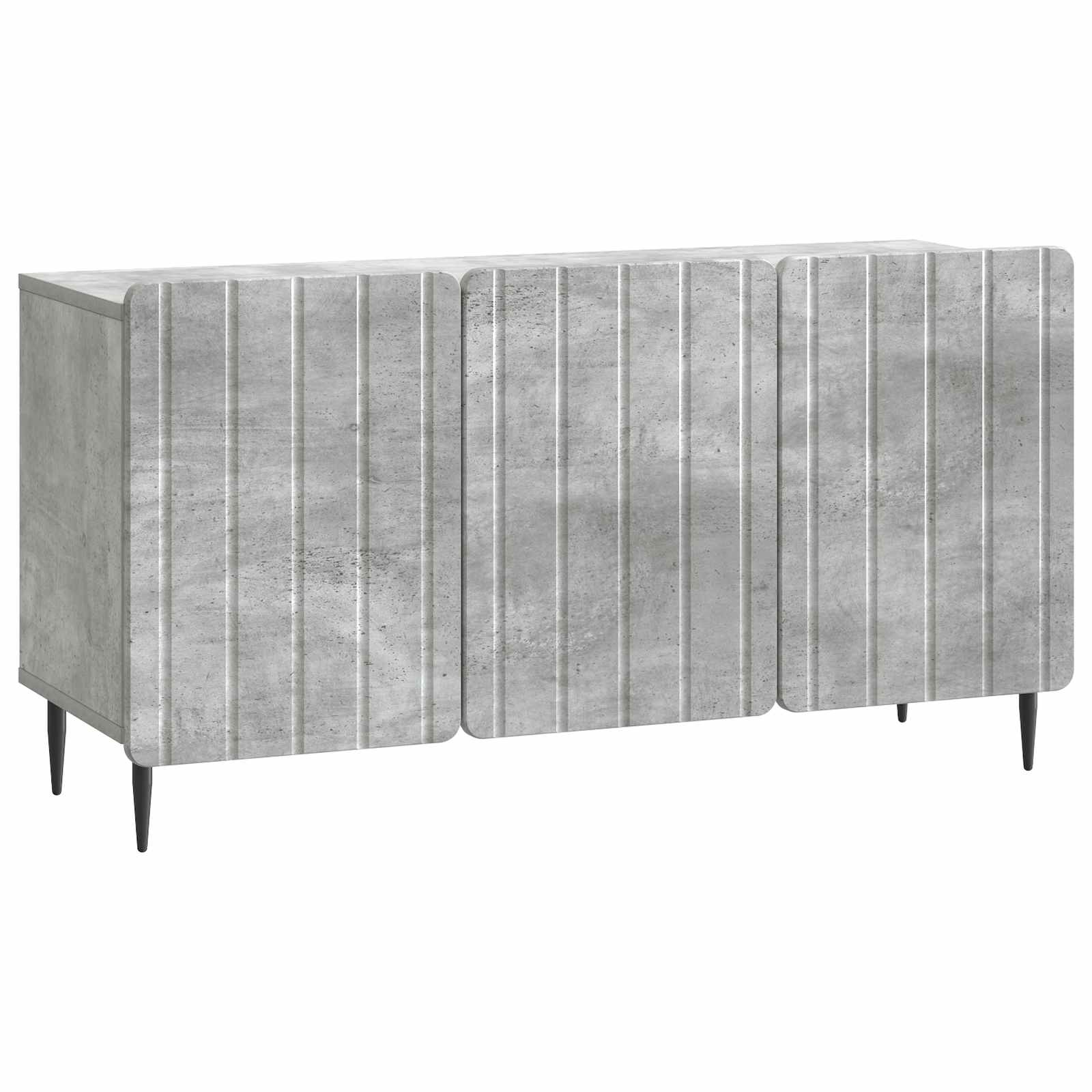 Meuble TV Gris béton 99 x 34,5 x 52 cm Bois d'ingénierie - XIOS