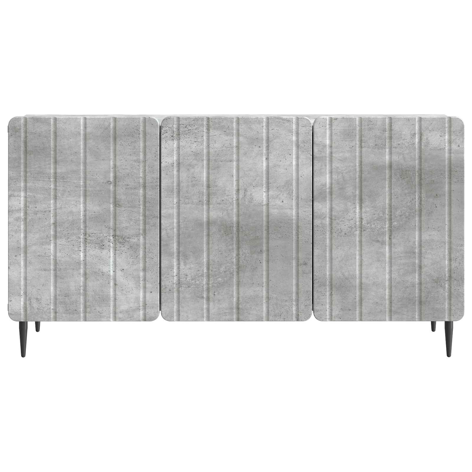 Meuble TV Gris béton 99 x 34,5 x 52 cm Bois d'ingénierie - XIOS