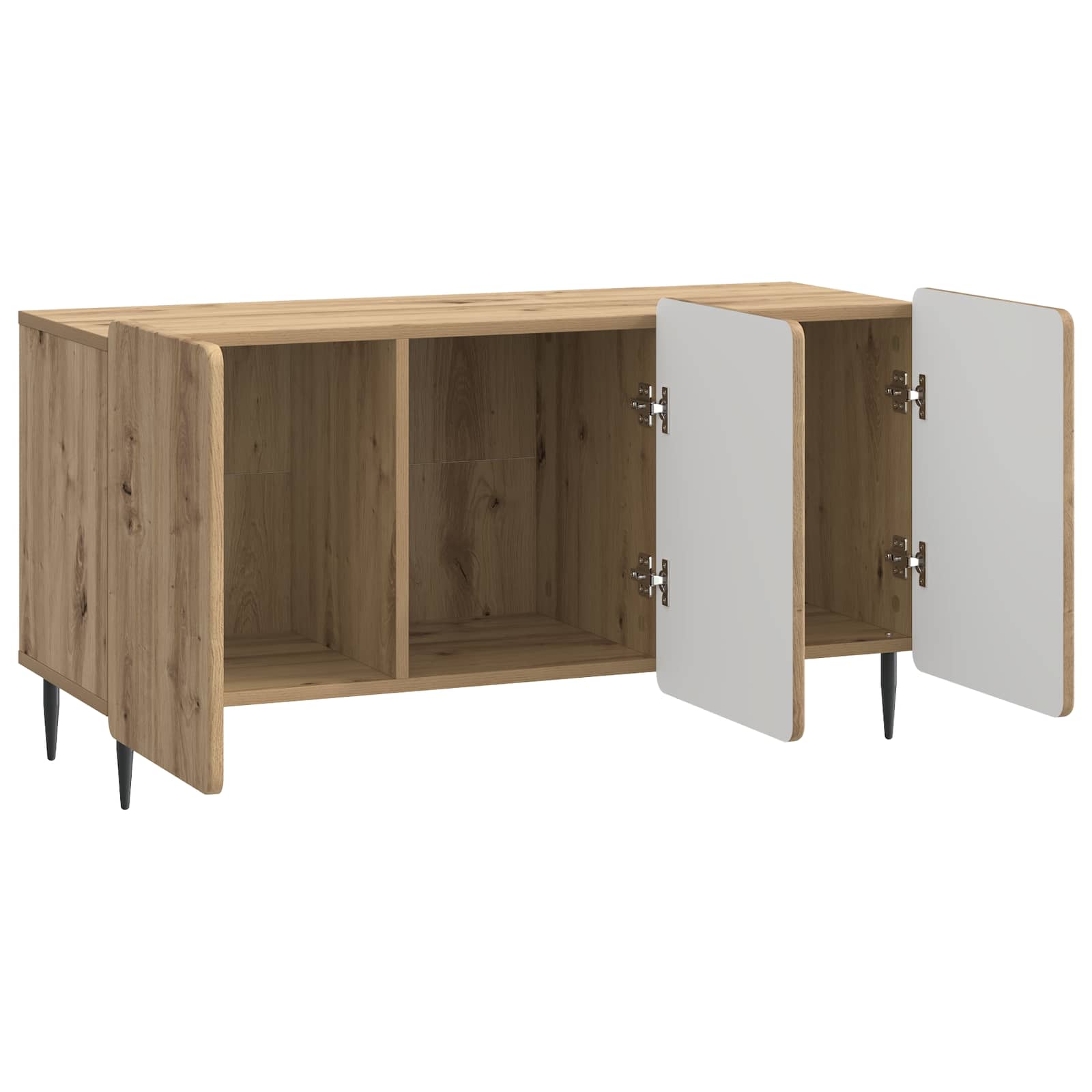 Meuble TV Chêne artisanal 99 x 34,5 x 52 cm Bois d'ingénierie - XIOS