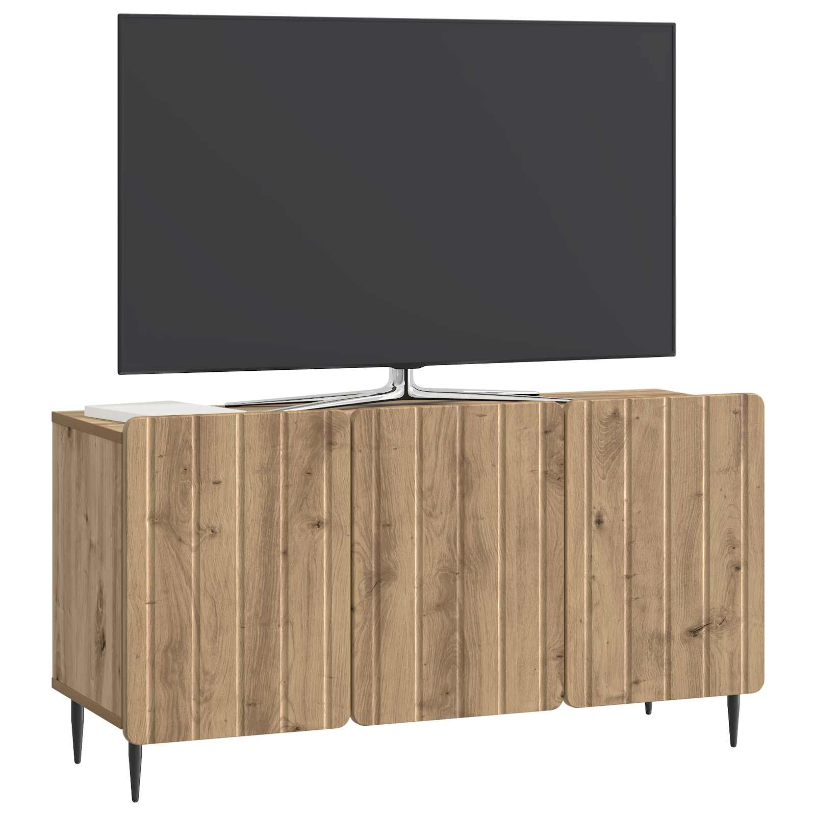 Meuble TV Chêne artisanal 99 x 34,5 x 52 cm Bois d'ingénierie - XIOS