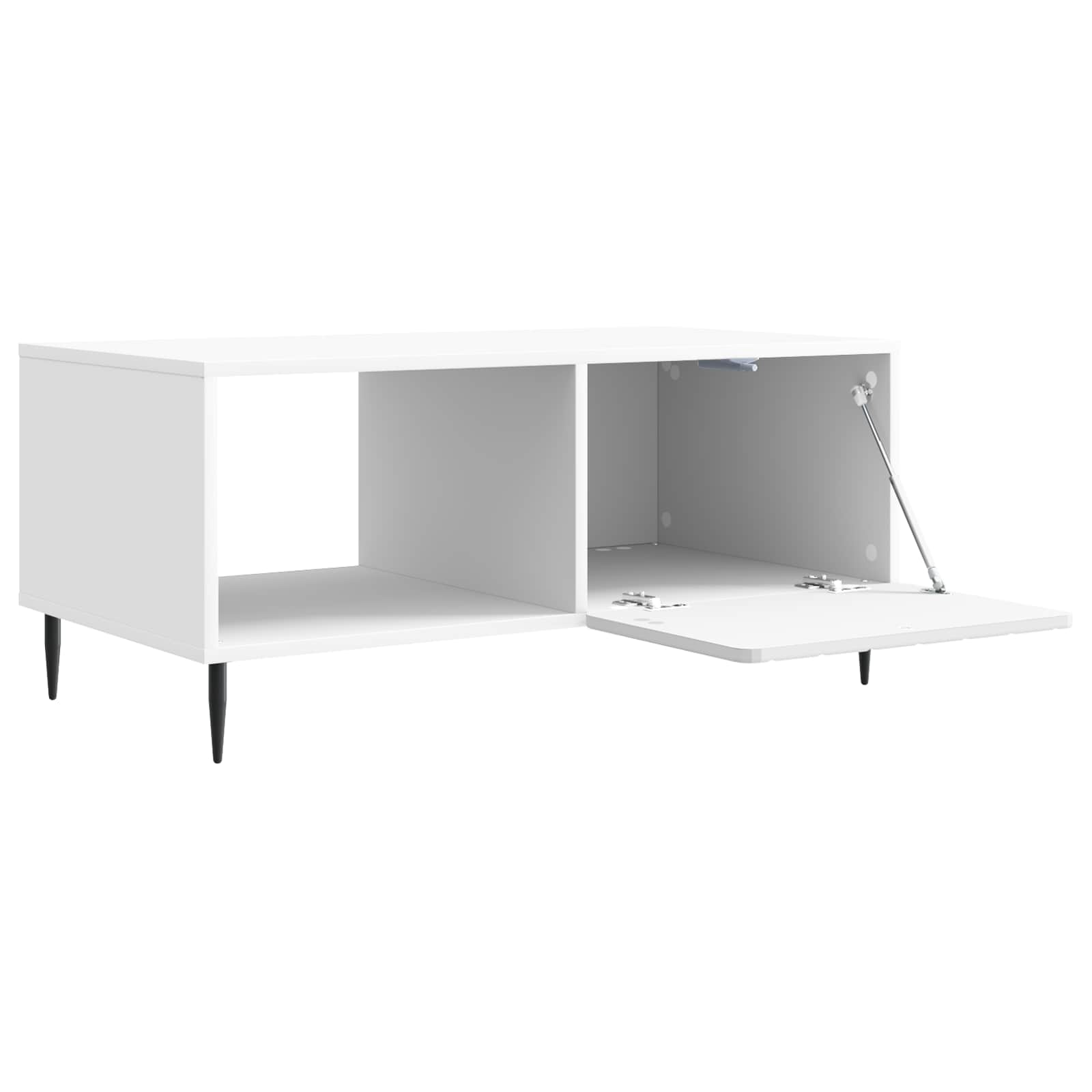 Table basse Blanc 90 x 50 x 40 cm Bois d'ingénierie - XIOS