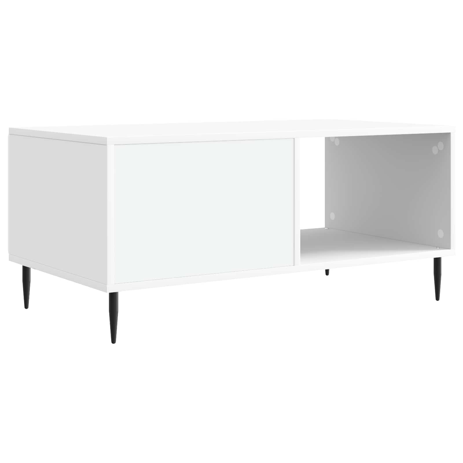 Table basse Blanc 90 x 50 x 40 cm Bois d'ingénierie - XIOS