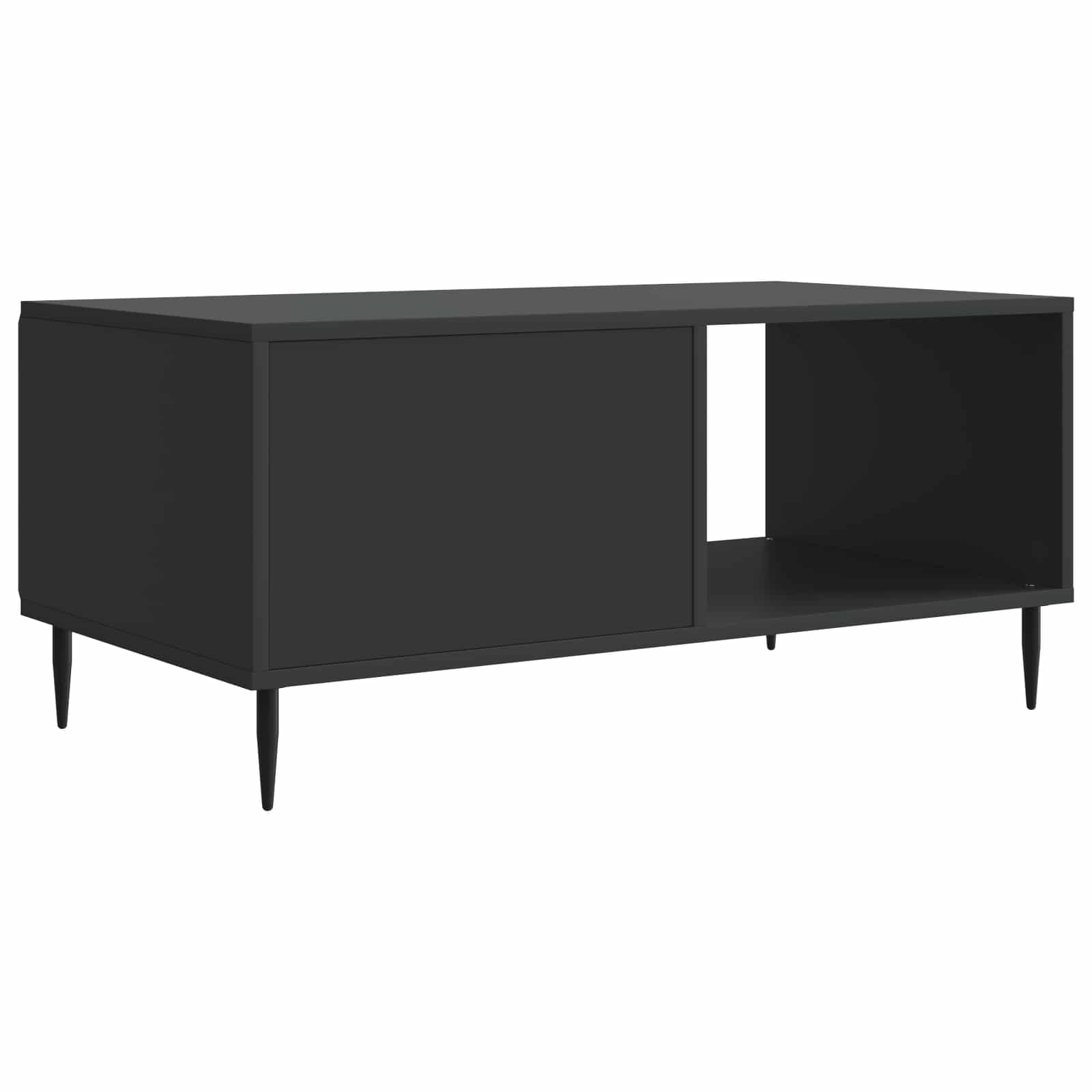 Table basse Noir 90 x 50 x 40 cm Bois d'ingénierie - XIOS
