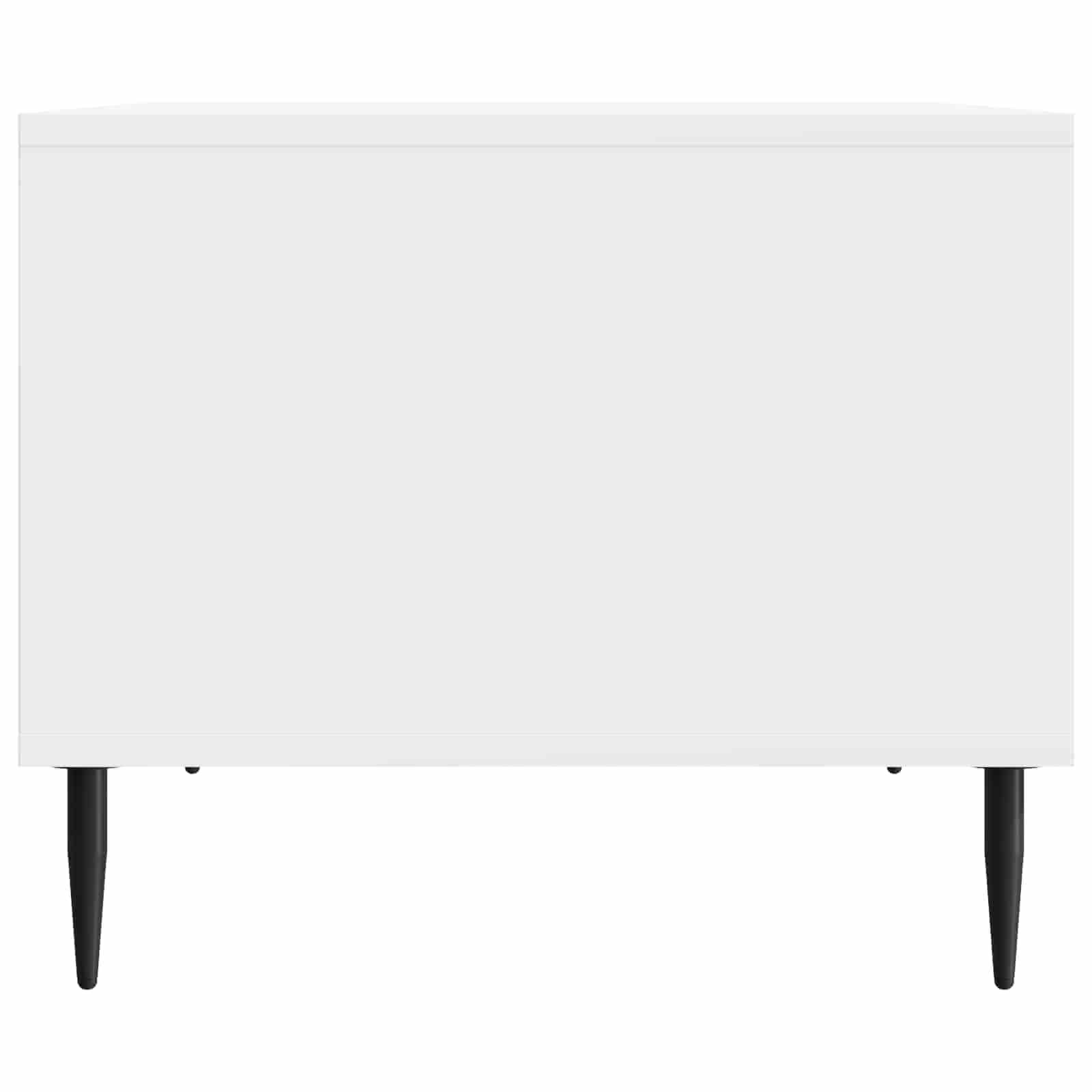 Table basse Blanc brillant 90 x 50 x 40 cm Bois d'ingénierie - XIOS