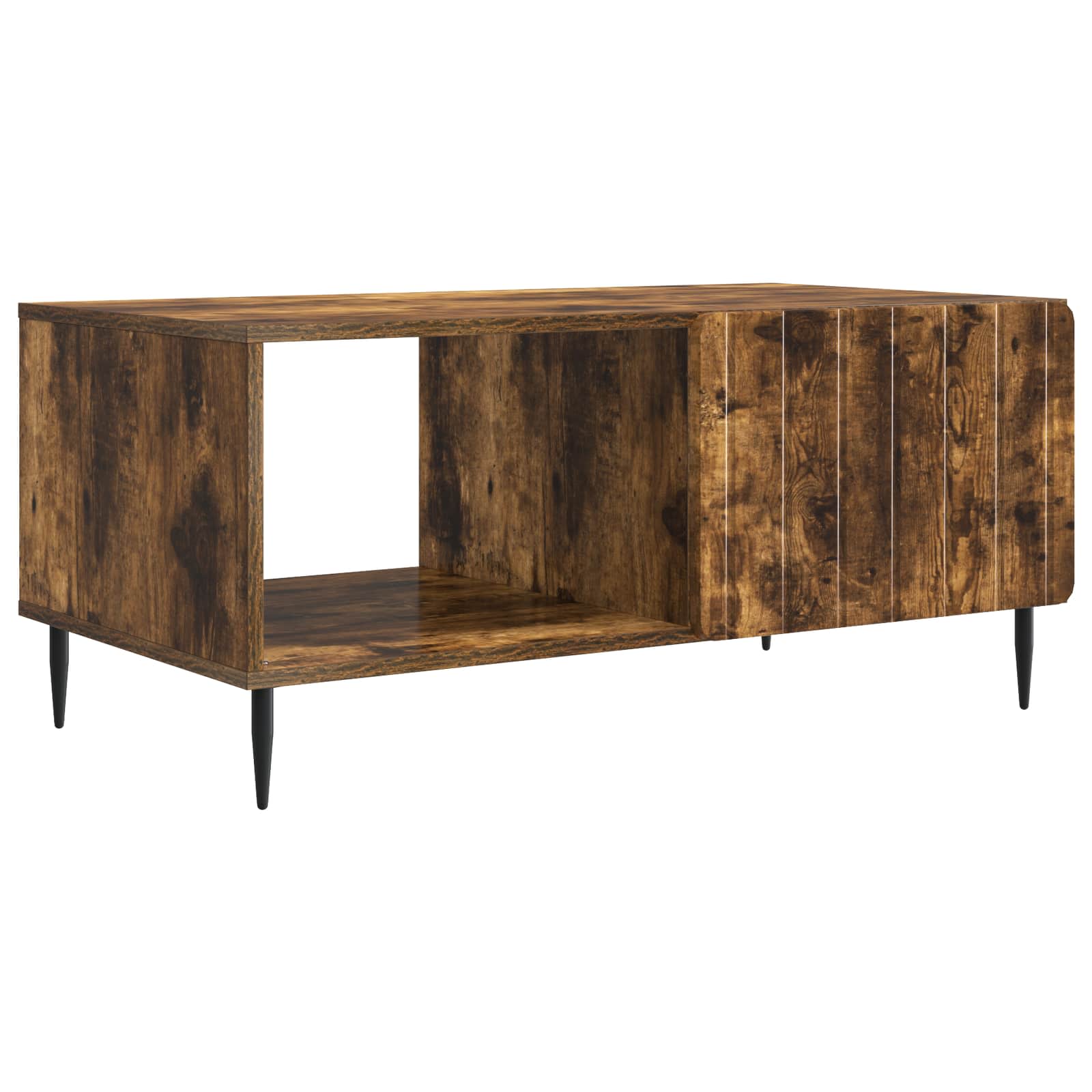 Table basse Chêne fumé 90 x 50 x 40 cm Bois d'ingénierie - XIOS