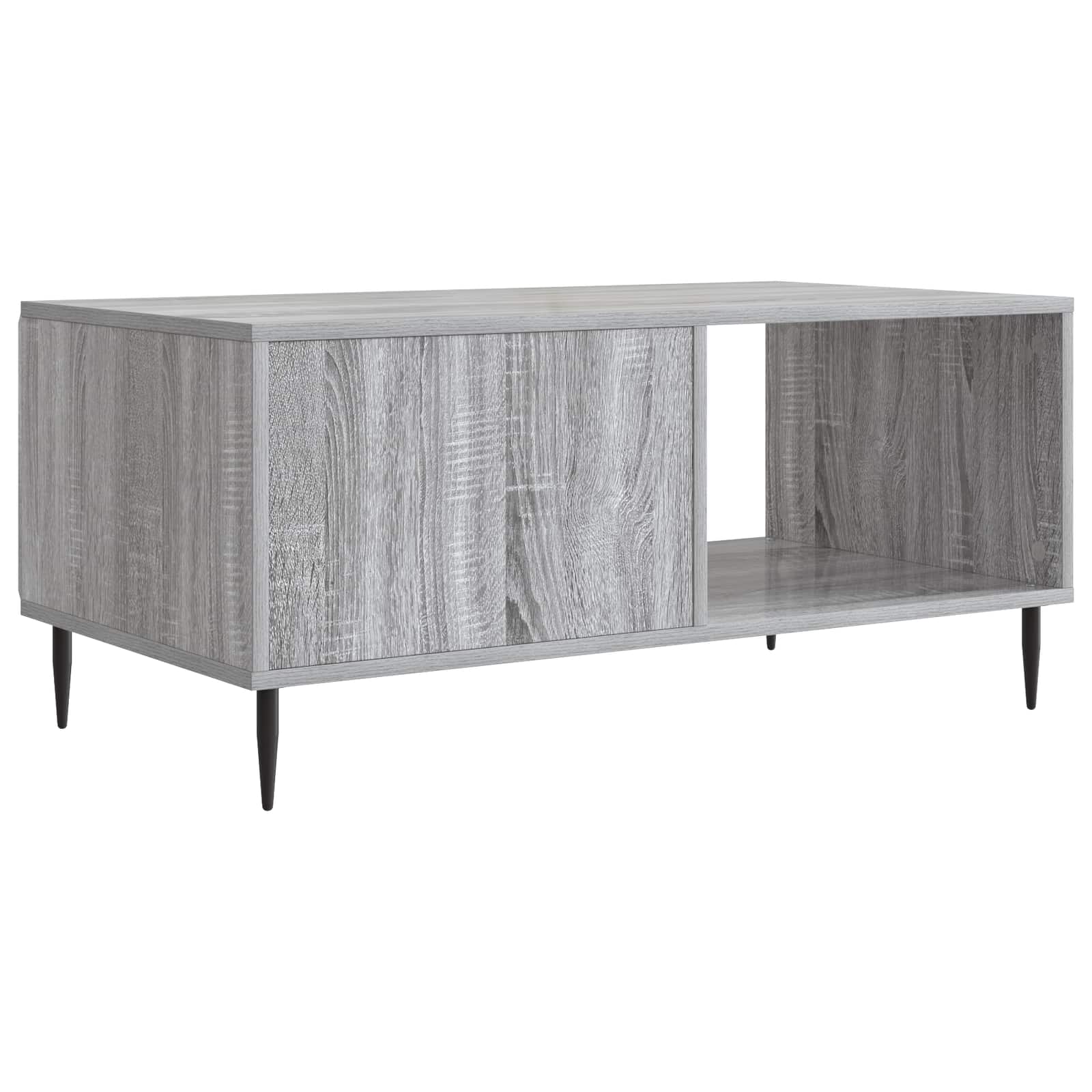 Table basse Sonoma gris 90 x 50 x 40 cm Bois d'ingénierie - XIOS