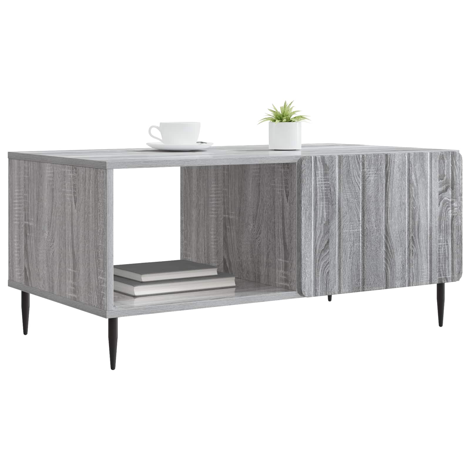 Table basse Sonoma gris 90 x 50 x 40 cm Bois d'ingénierie - XIOS