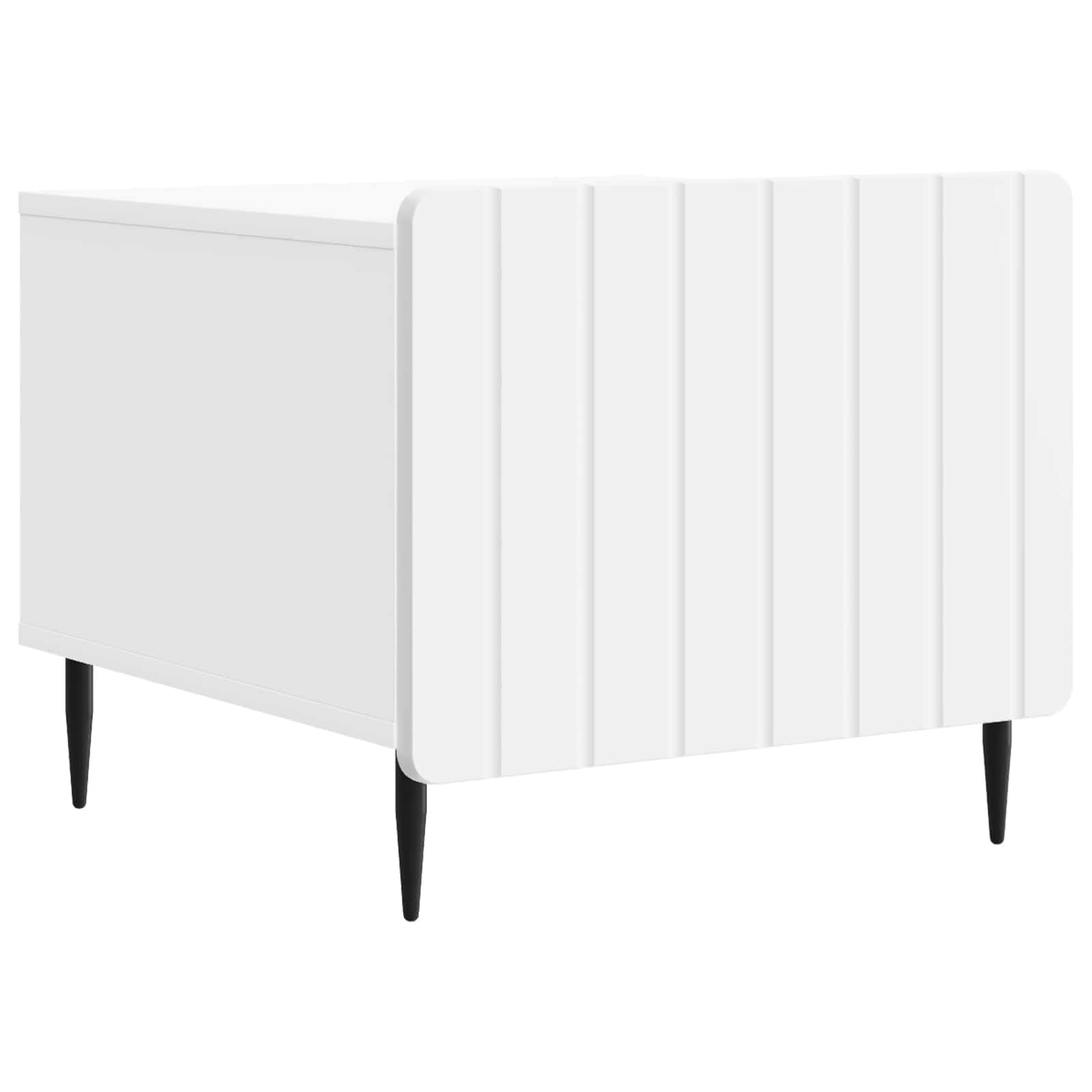 Table basse avec tiroir Blanc 49 x 50 x 42 cm Bois d'ingénierie - XIOS