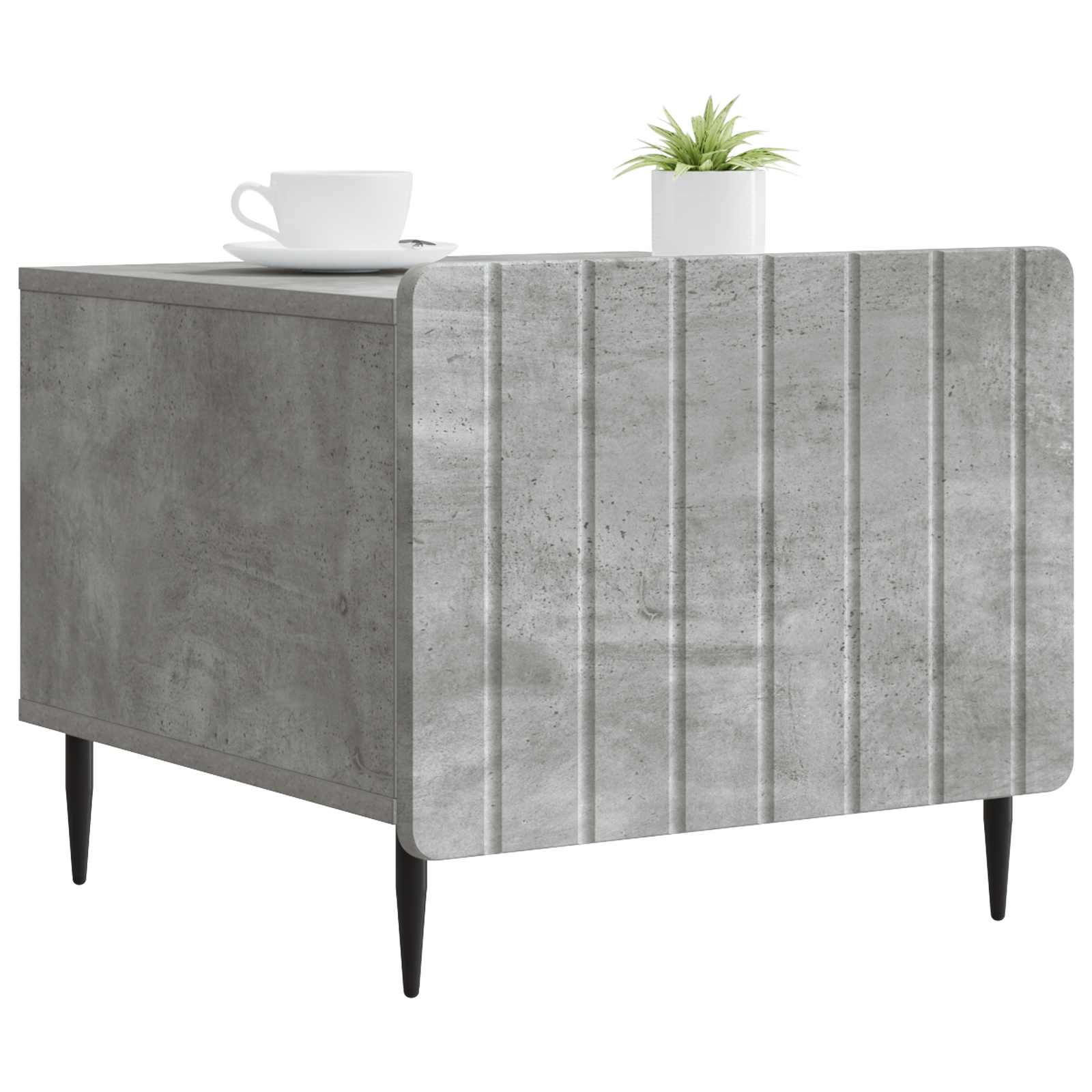 Table basse Gris béton 49 x 50 x 42 cm Bois d'ingénierie - XIOS