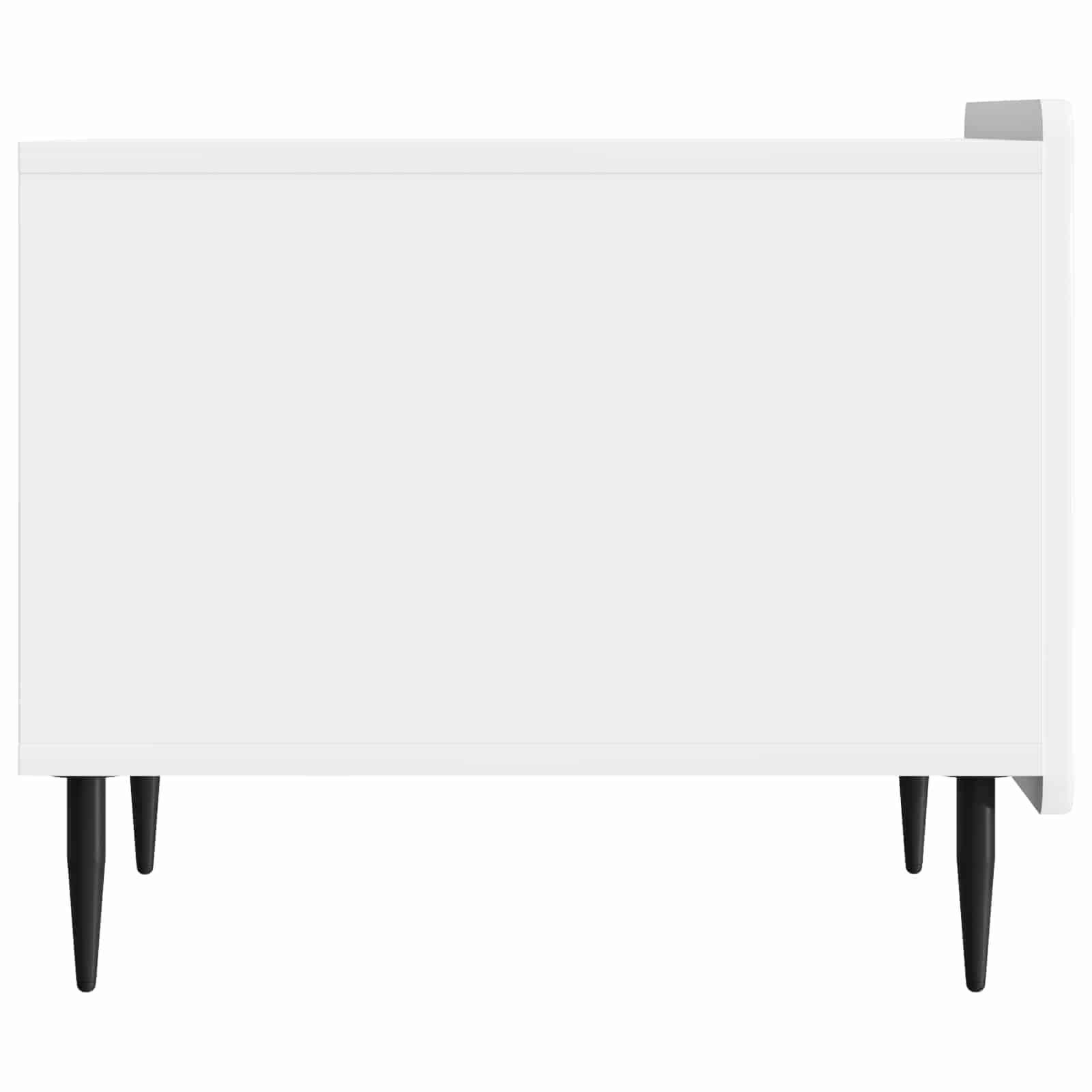 Table basse Blanc brillant 49 x 50 x 42 cm Bois d'ingénierie - XIOS