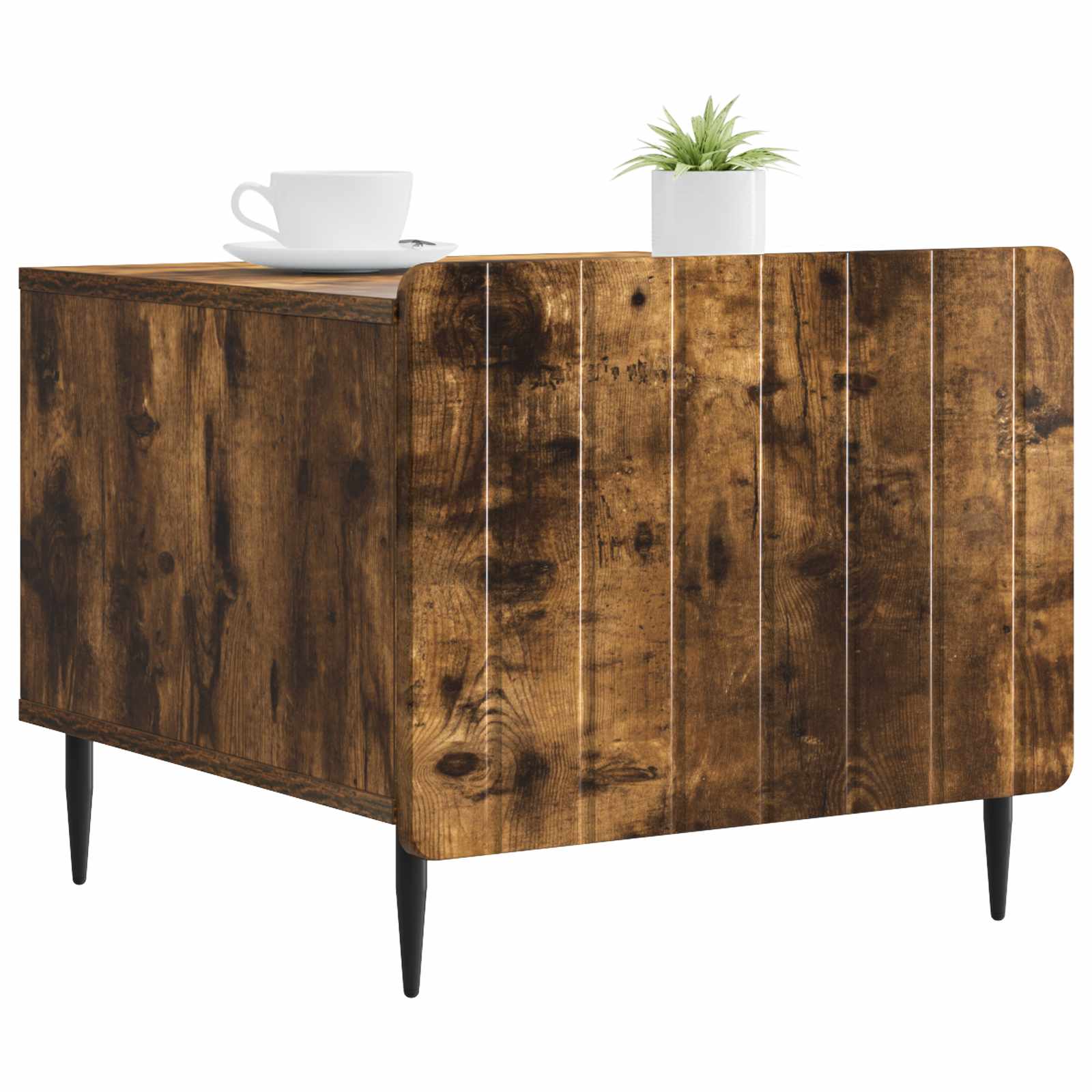 Table basse Chêne fumé 49 x 50 x 42 cm Bois d'ingénierie - XIOS