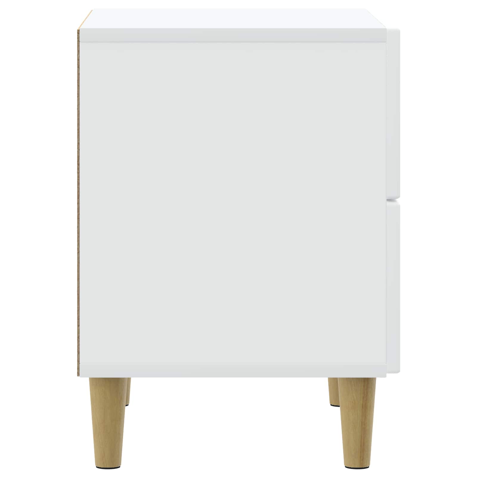 Cabinet de chevet avec tiroir 2 pcs Blanc 43 x 34,5 x 48 cm - XIOS