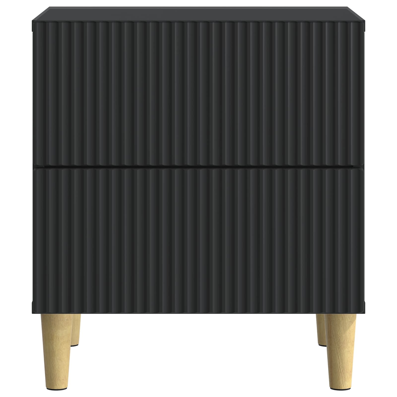 Cabinet de chevet avec tiroir 2 pcs Noir 43 x 34,5 x 48 cm - XIOS