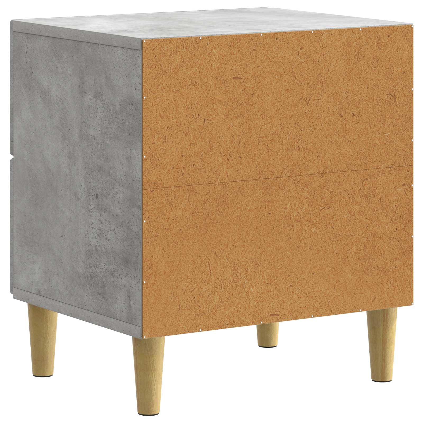 Cabinet de chevet avec tiroir Gris béton 43 x 34,5 x 48 cm - XIOS