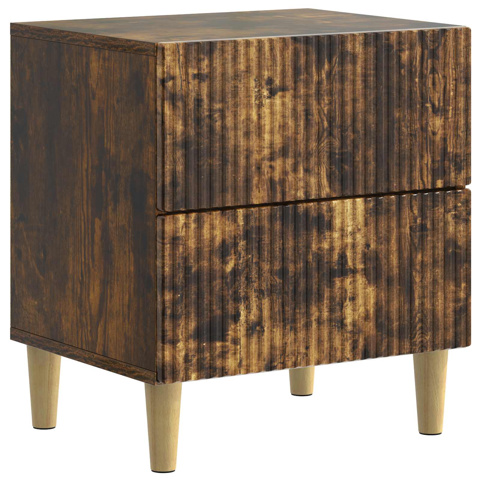 Cabinet de chevet avec tiroir Chêne fumé 43 x 34,5 x 48 cm - XIOS