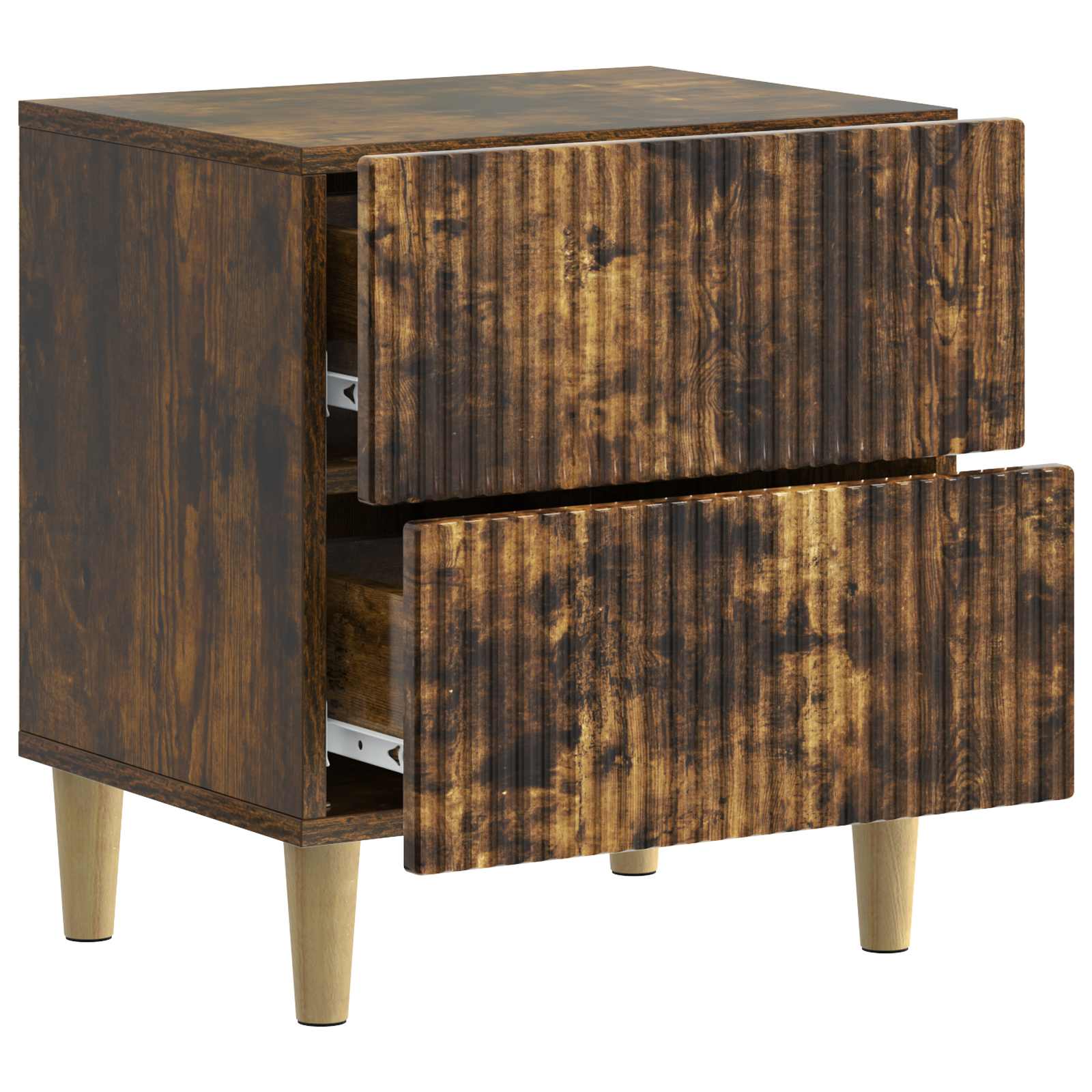 Cabinet de chevet avec tiroir Chêne fumé 43 x 34,5 x 48 cm - XIOS