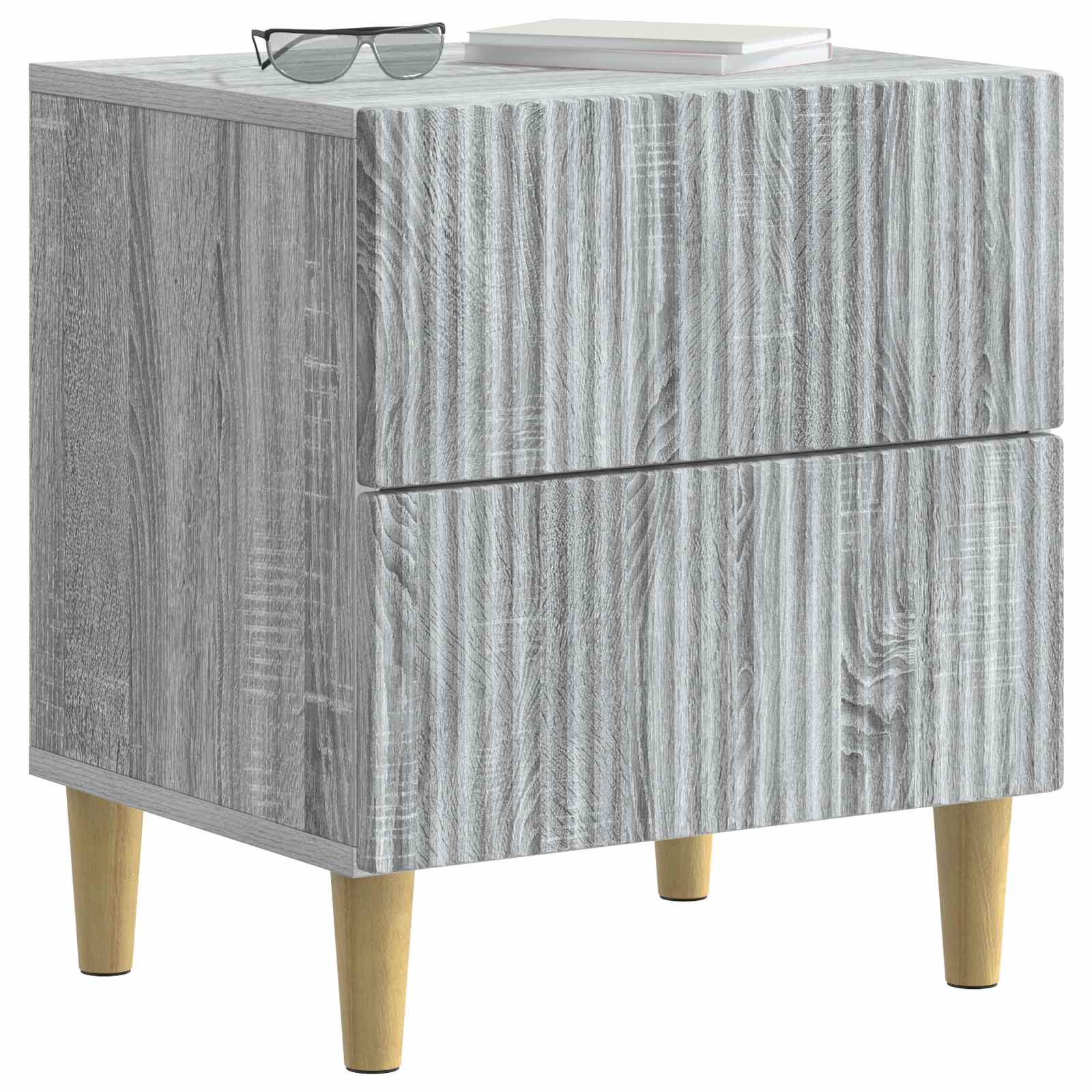Cabinet de chevet avec tiroir Sonoma gris 43 x 34,5 x 48 cm - XIOS