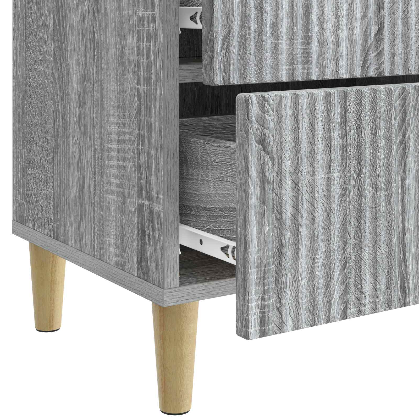 Cabinet de chevet 2 pcs Sonoma gris 43 x 34,5 x 48 cm - XIOS