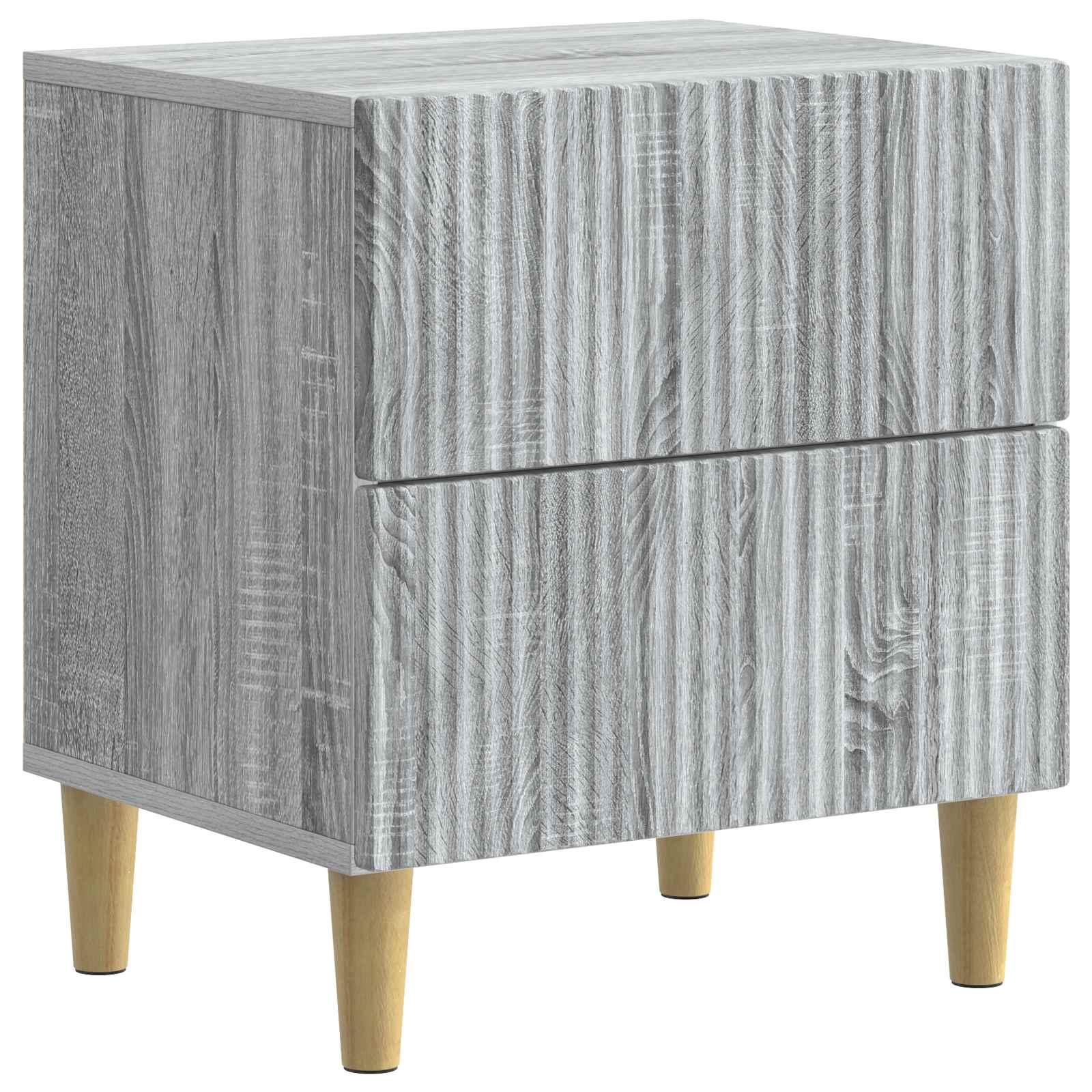 Cabinet de chevet 2 pcs Sonoma gris 43 x 34,5 x 48 cm - XIOS