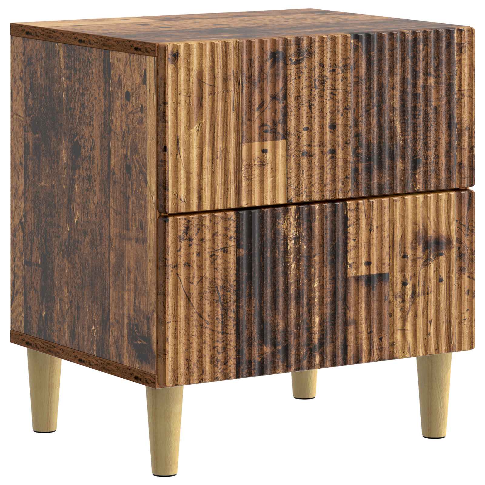 Cabinet de chevet 2 pcs Bois ancien 43 x 34,5 x 48 cm - XIOS