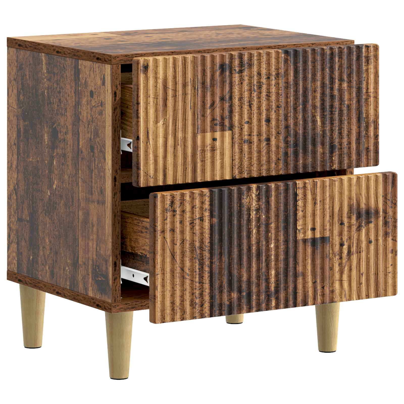 Cabinet de chevet 2 pcs Bois ancien 43 x 34,5 x 48 cm - XIOS