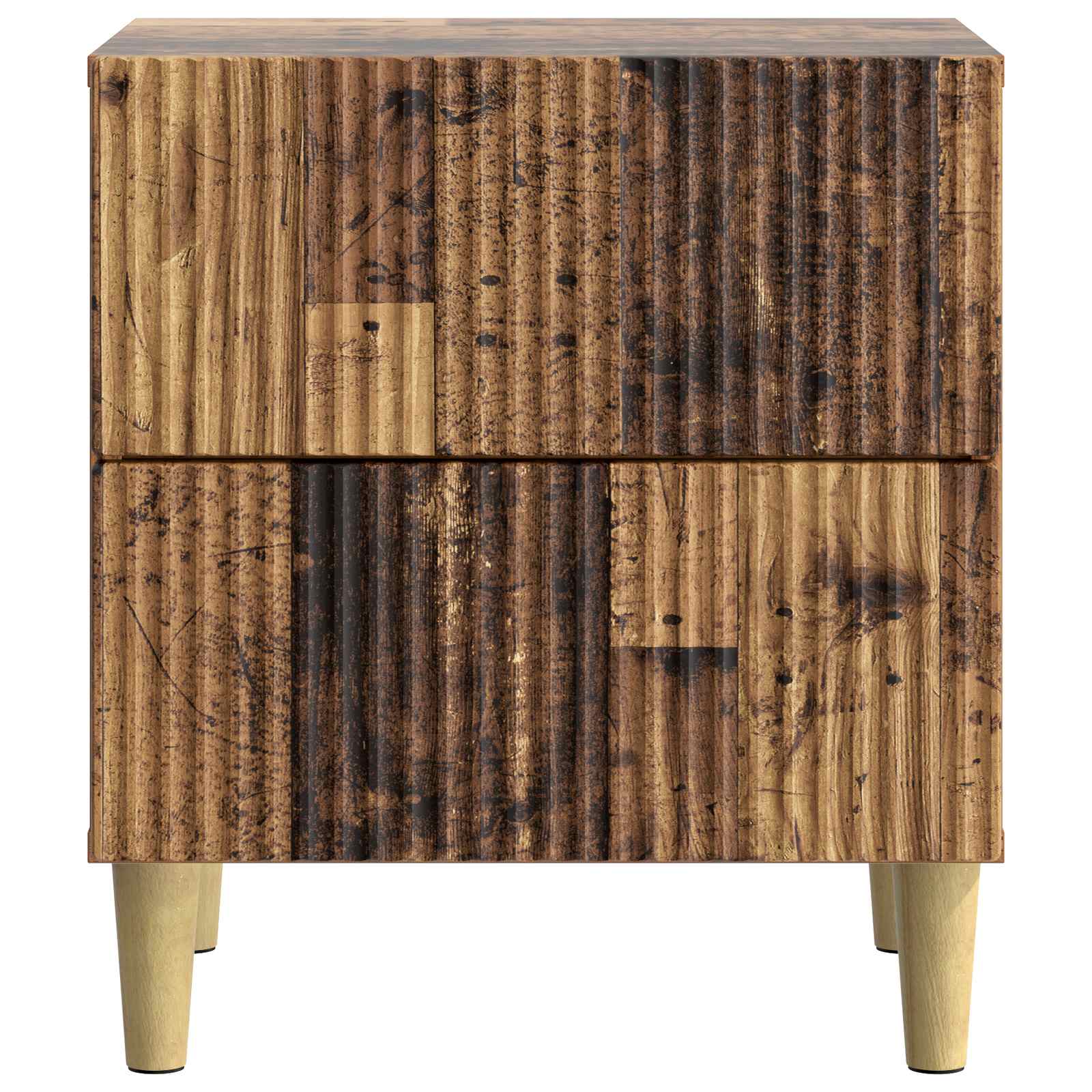 Cabinet de chevet 2 pcs Bois ancien 43 x 34,5 x 48 cm - XIOS