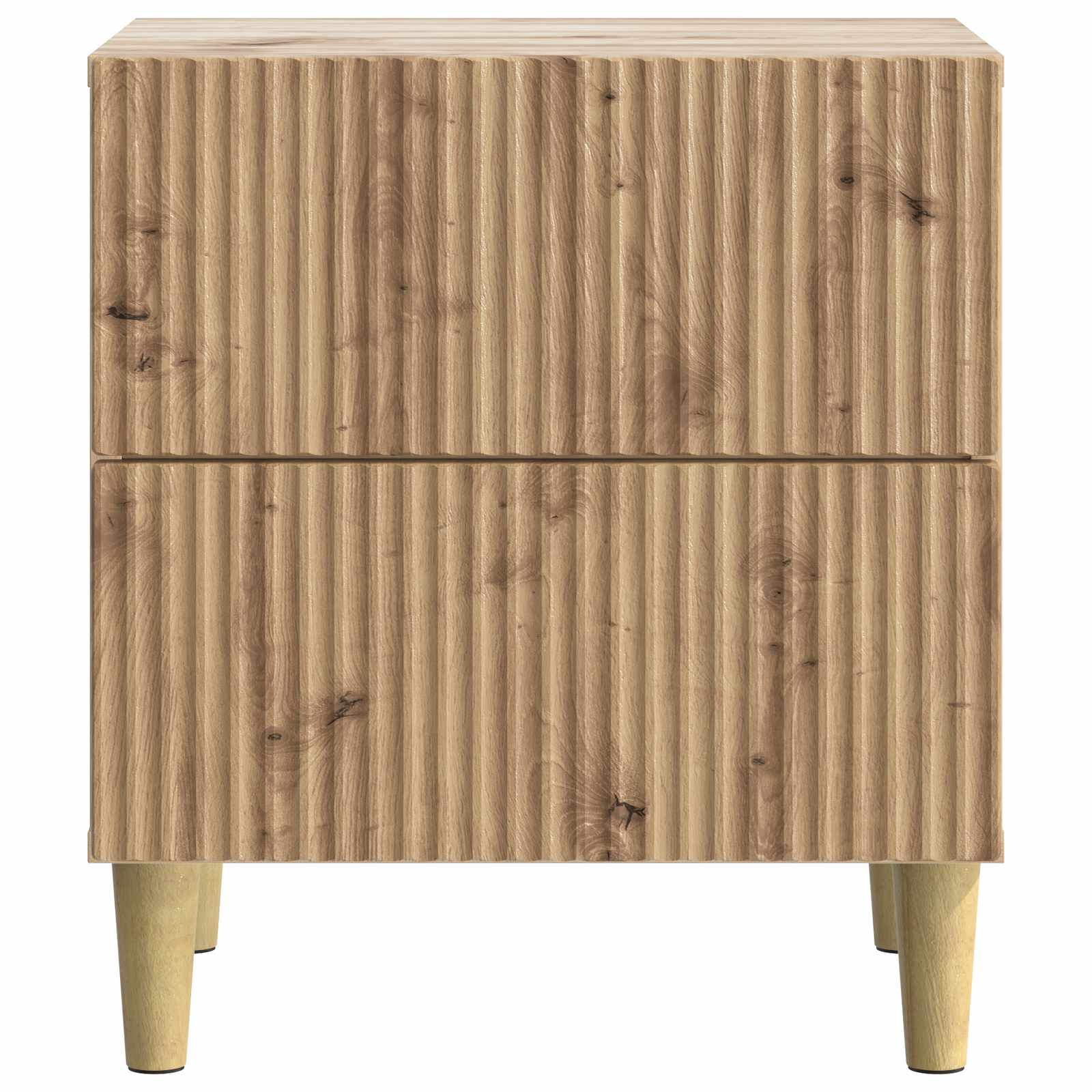 Cabinet de chevet avec tiroir Chêne artisanal 43 x 34,5 x 48 cm - XIOS