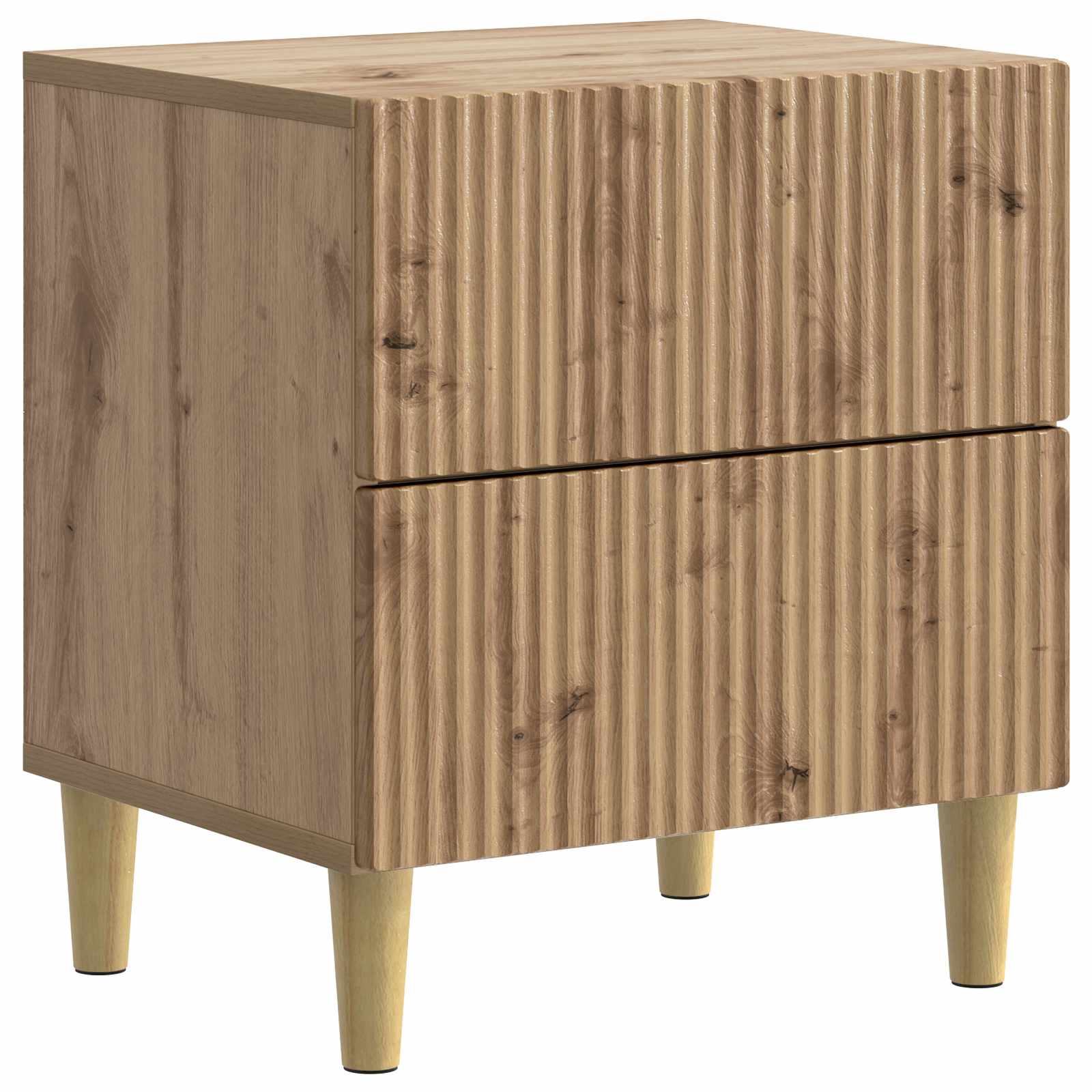 Cabinet de chevet 2 pcs Chêne artisanal 43 x 34,5 x 48 cm - XIOS