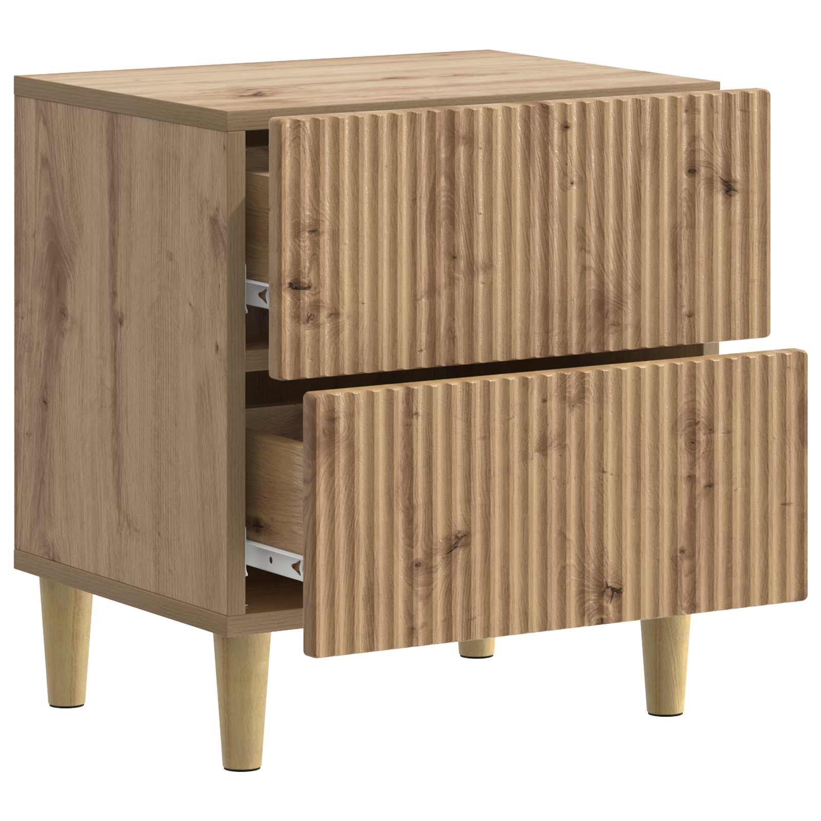 Cabinet de chevet 2 pcs Chêne artisanal 43 x 34,5 x 48 cm - XIOS