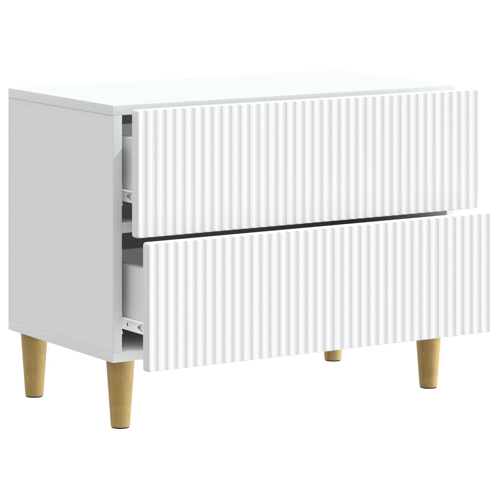 Cabinet de chevet Blanc 62 x 34,5 x 48 cm Bois d'ingénierie - XIOS