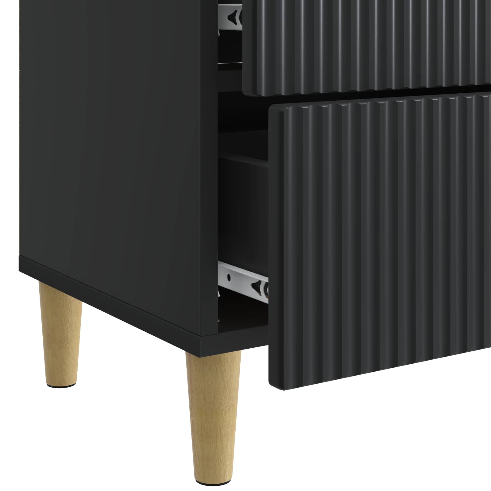 Cabinet de chevet Noir 62 x 34,5 x 48 cm Bois d'ingénierie - XIOS