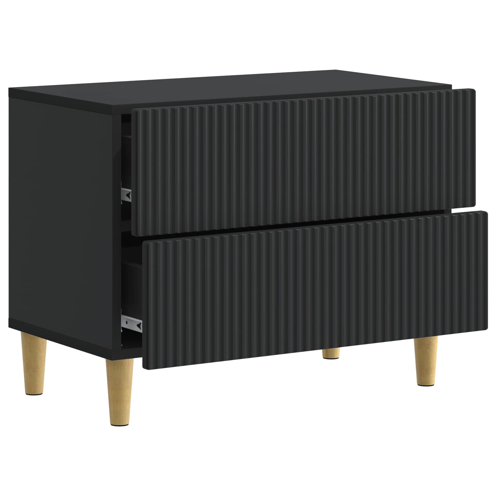 Cabinet de chevet Noir 62 x 34,5 x 48 cm Bois d'ingénierie - XIOS