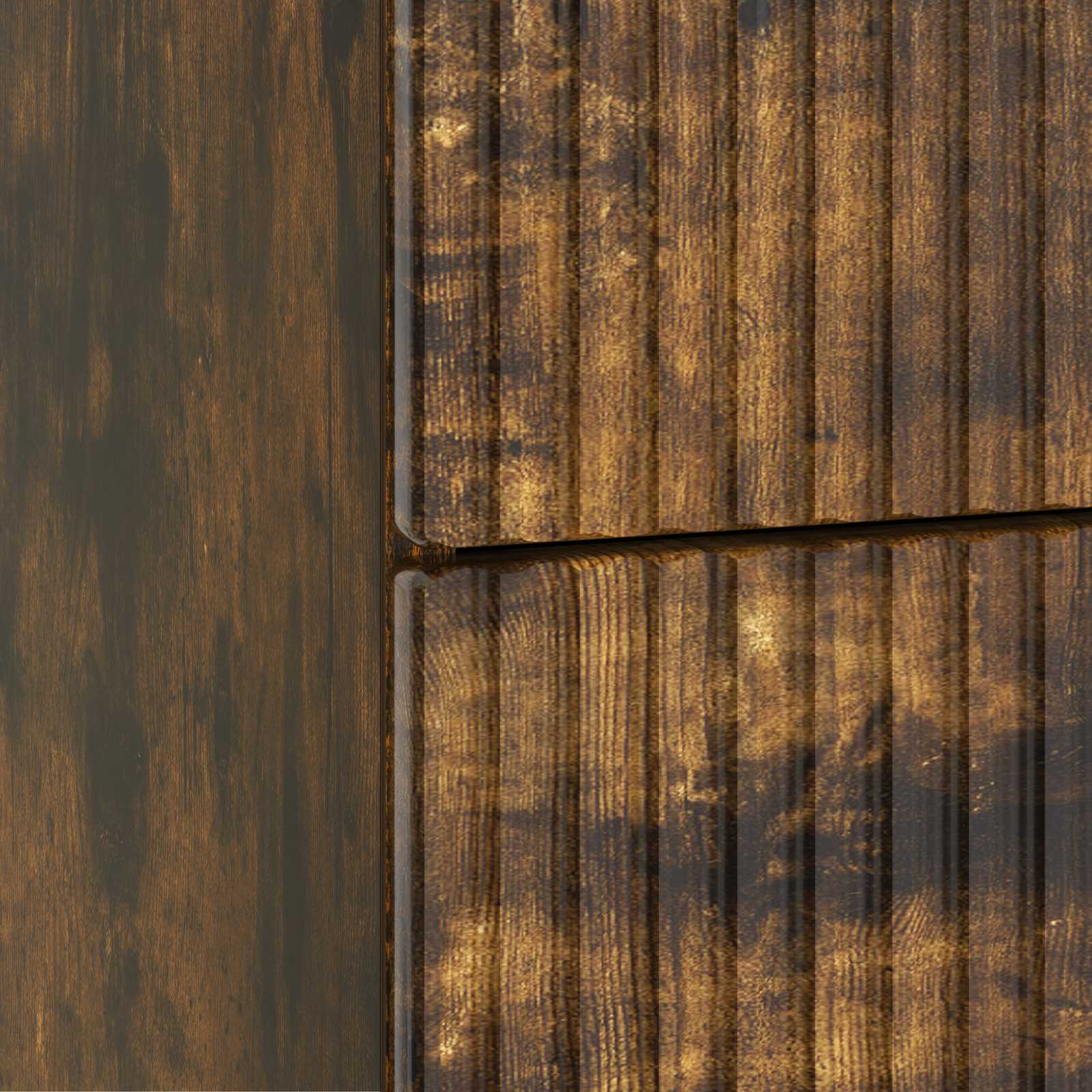 Cabinet de chevet avec tiroir Chêne fumé 62 x 34,5 x 48 cm - XIOS