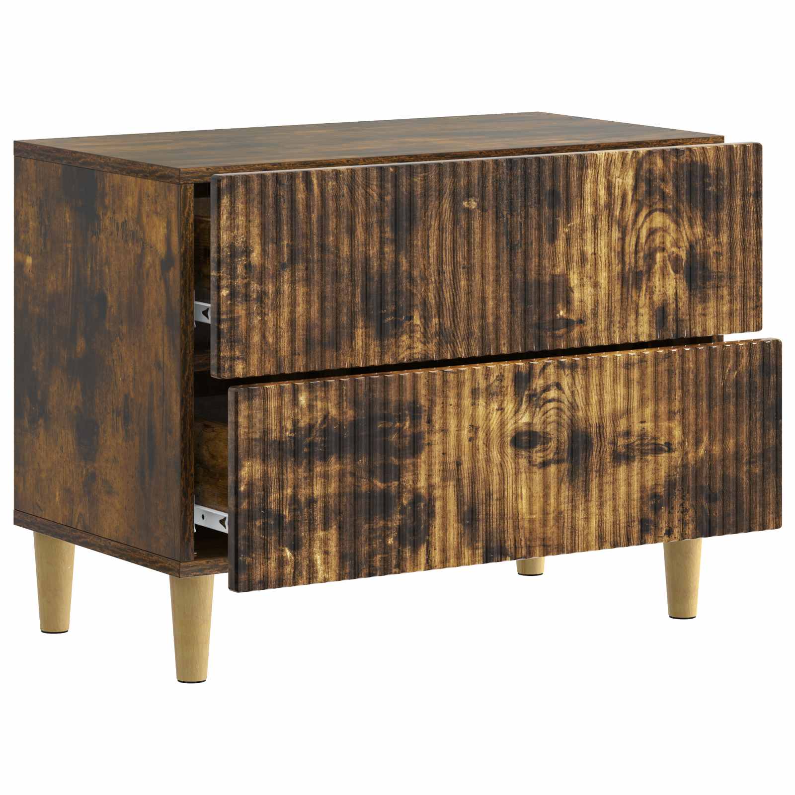 Cabinet de chevet avec tiroir Chêne fumé 62 x 34,5 x 48 cm - XIOS