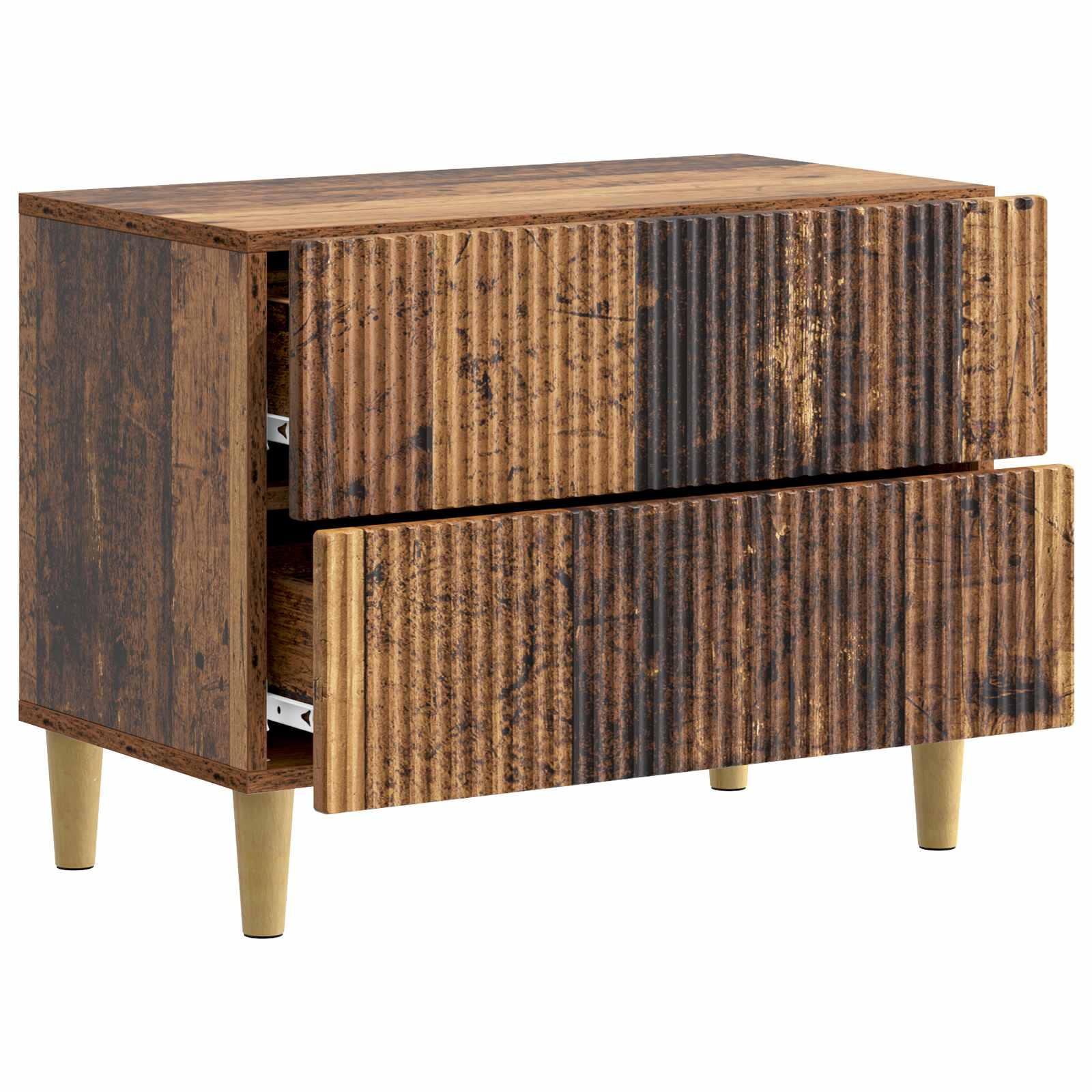 Cabinet de chevet avec tiroir Bois ancien 62 x 34,5 x 48 cm - XIOS
