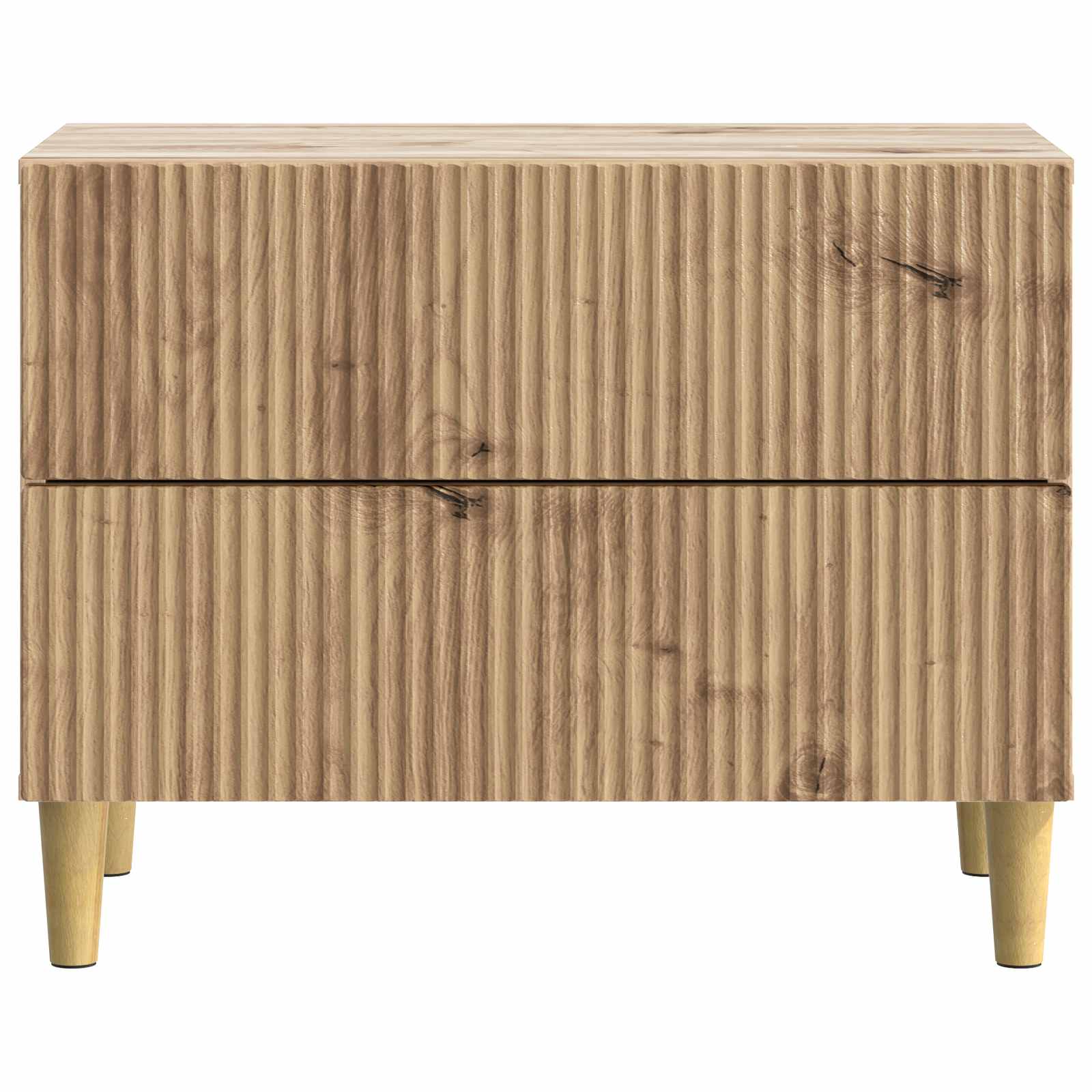 Cabinet de chevet avec tiroir Chêne artisanal 62 x 34,5 x 48 cm - XIOS
