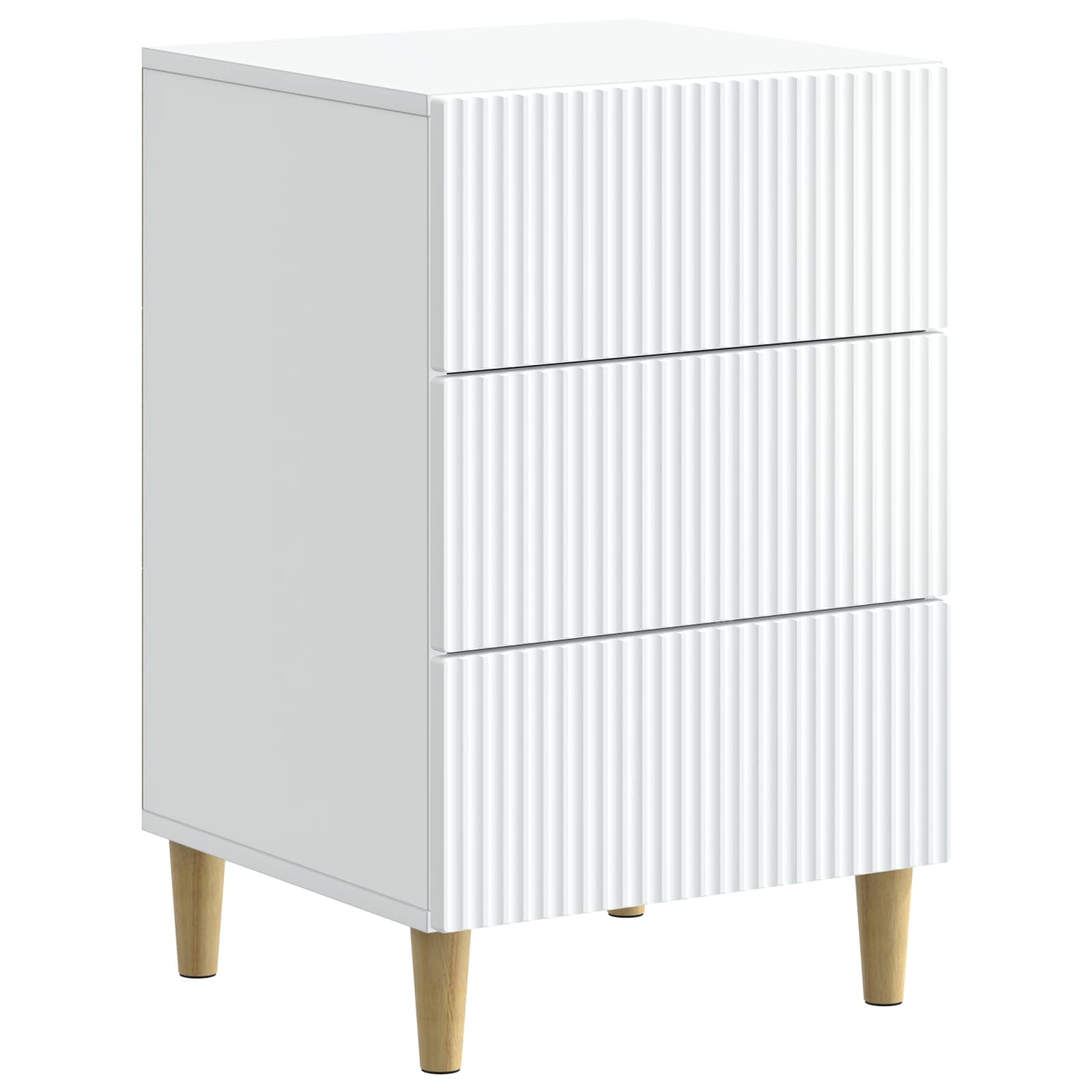 Cabinet de chevet Blanc 43 x 41 x 66,5 cm Bois d'ingénierie - XIOS