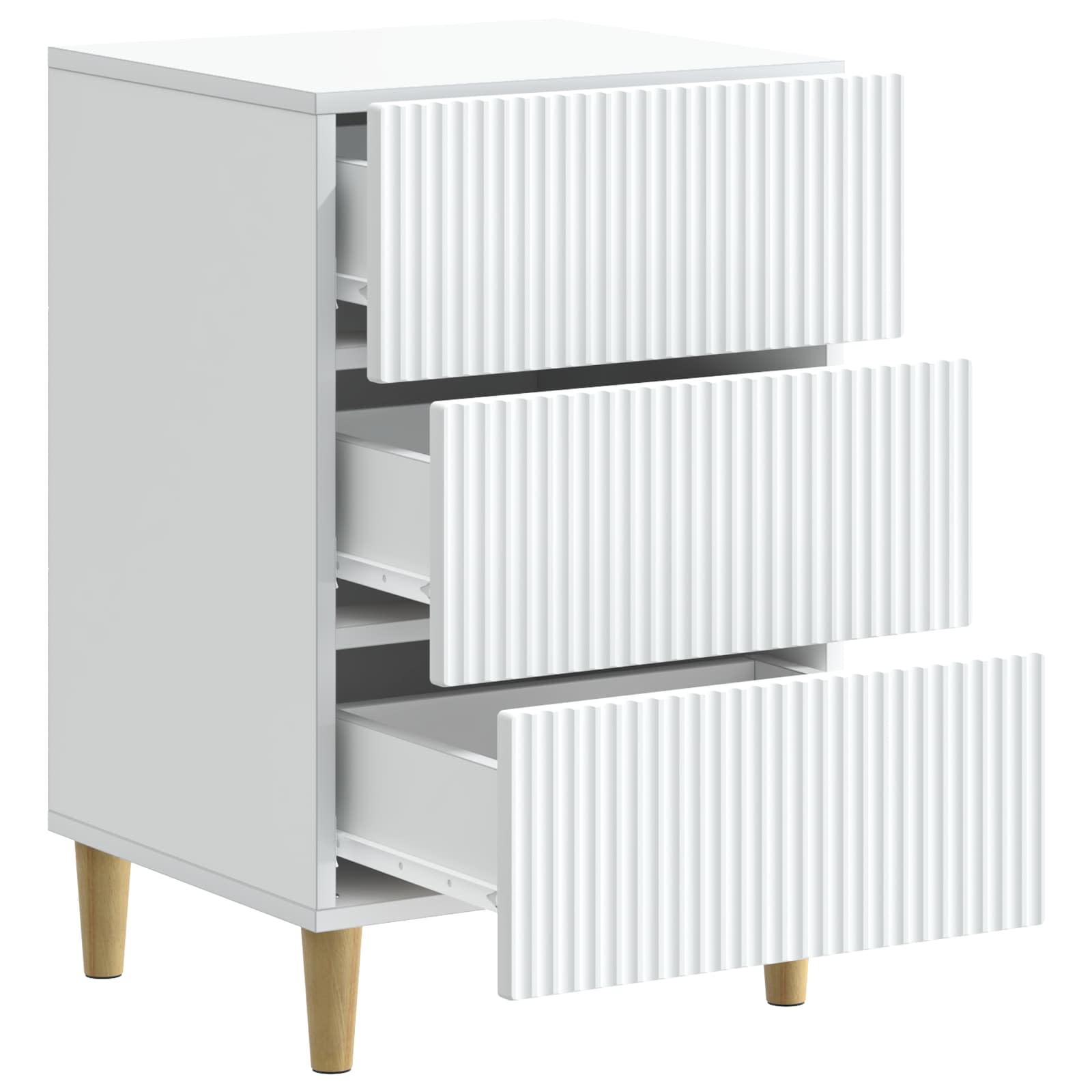 Cabinet de chevet Blanc 43 x 41 x 66,5 cm Bois d'ingénierie - XIOS