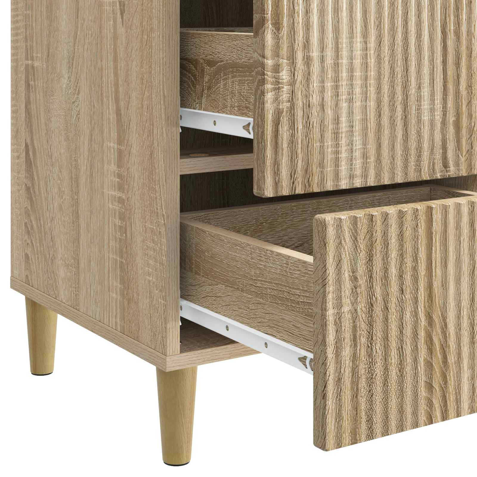 Cabinet de chevet avec tiroir Chêne Sonoma 43 x 41 x 66,5 cm - XIOS