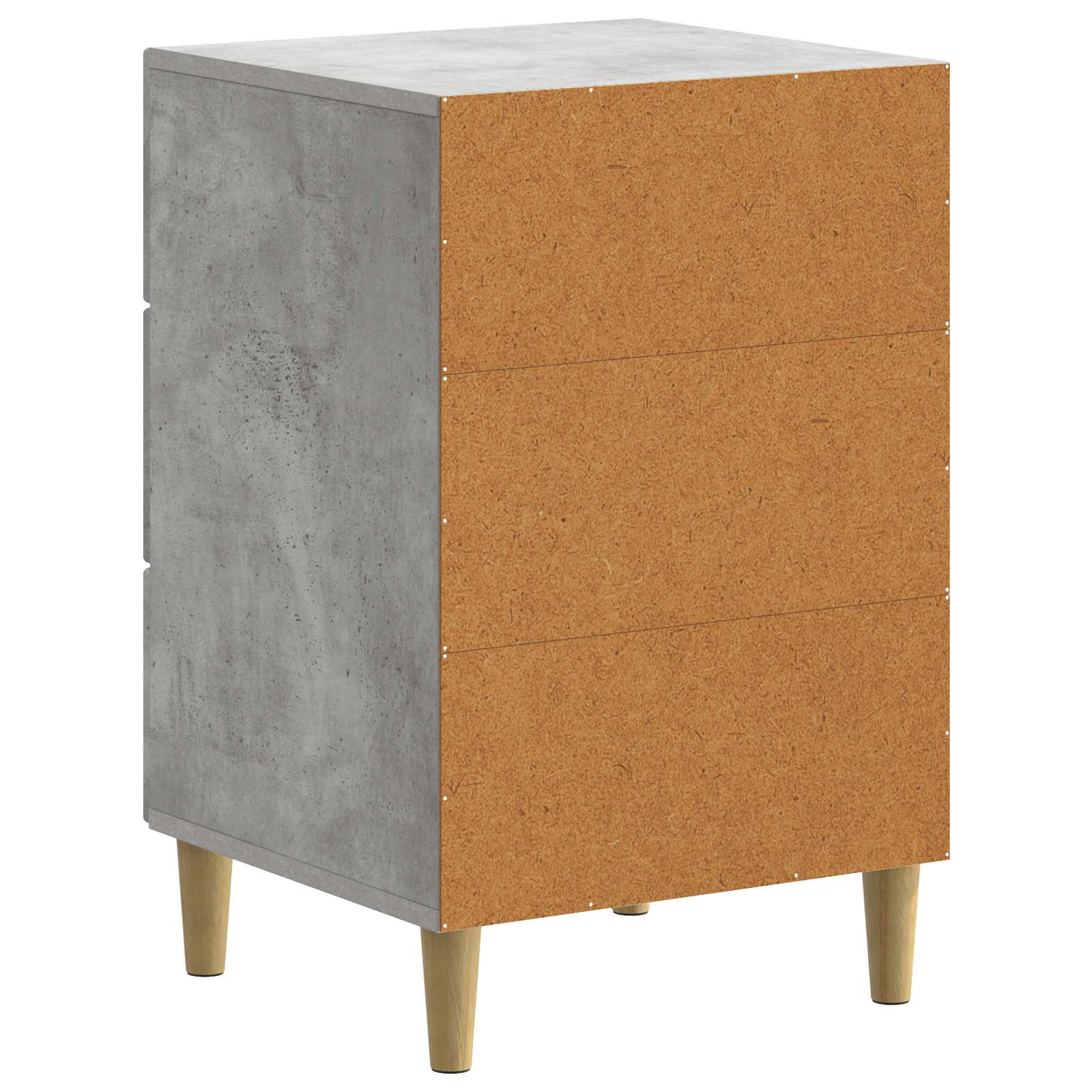 Cabinet de chevet avec tiroir Gris béton 43 x 41 x 66,5 cm - XIOS