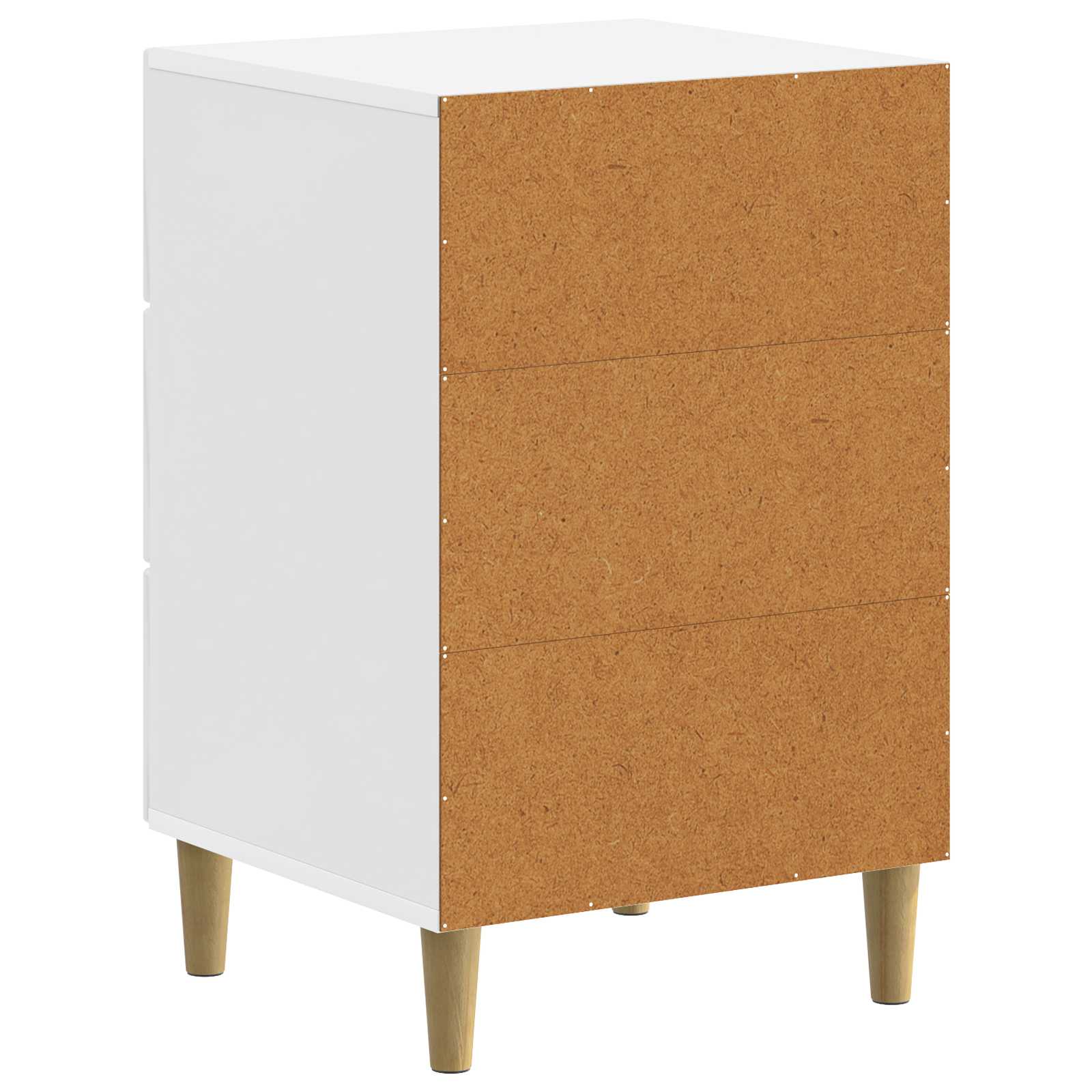 Cabinet de chevet avec tiroir Blanc brillant 43 x 41 x 66,5 cm - XIOS