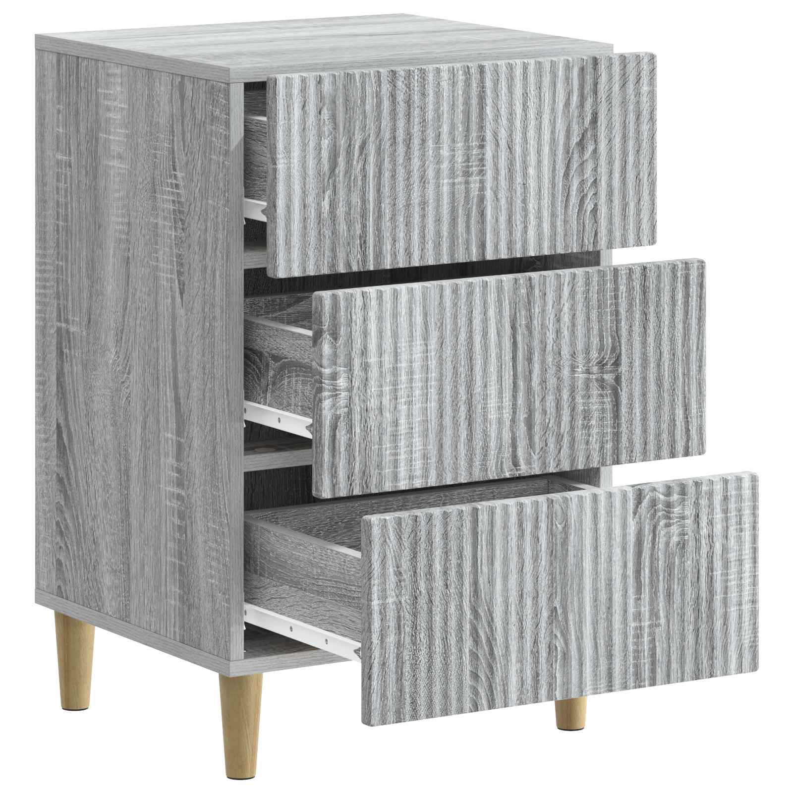 Cabinet de chevet avec tiroir Sonoma gris 43 x 41 x 66,5 cm - XIOS