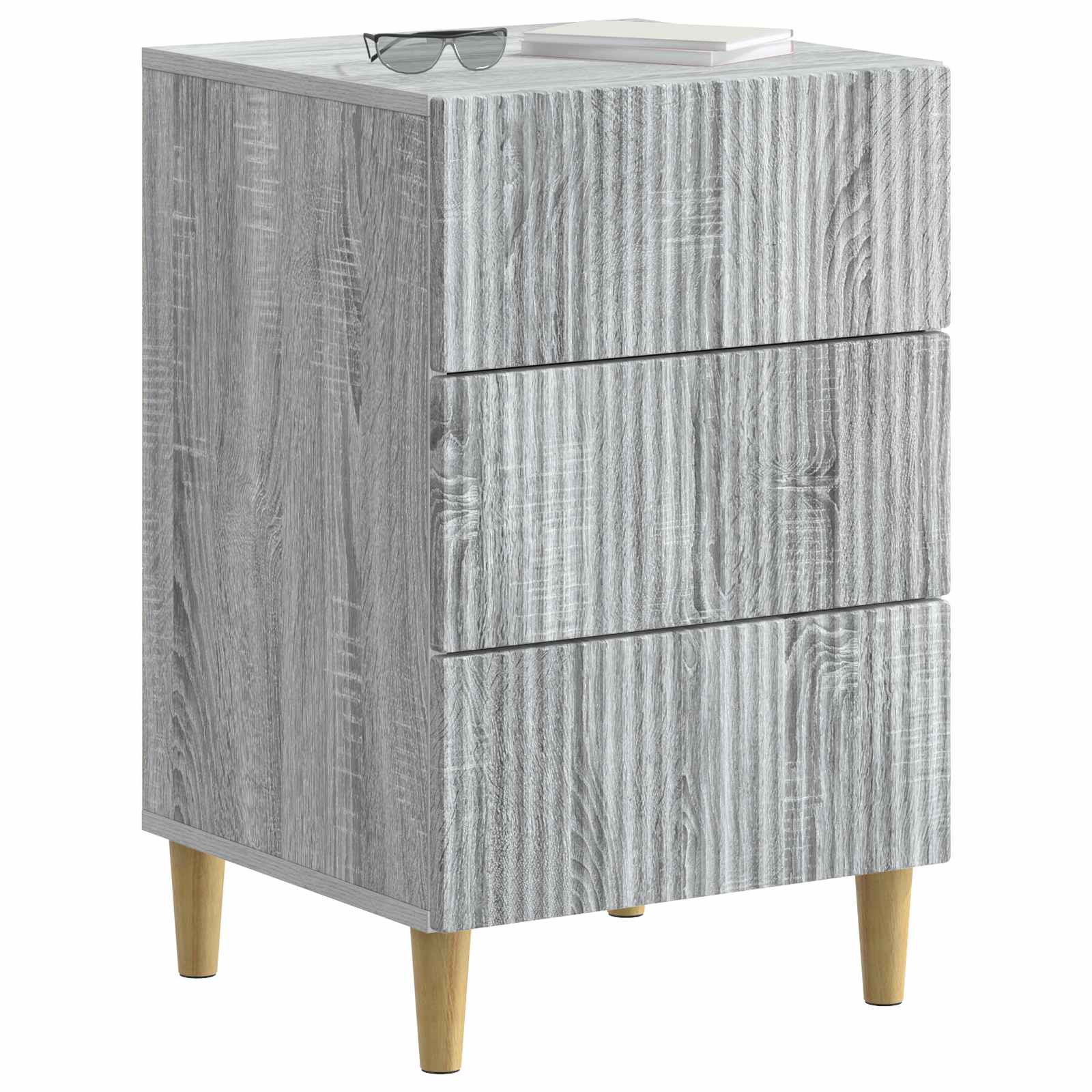 Cabinet de chevet avec tiroir Sonoma gris 43 x 41 x 66,5 cm - XIOS