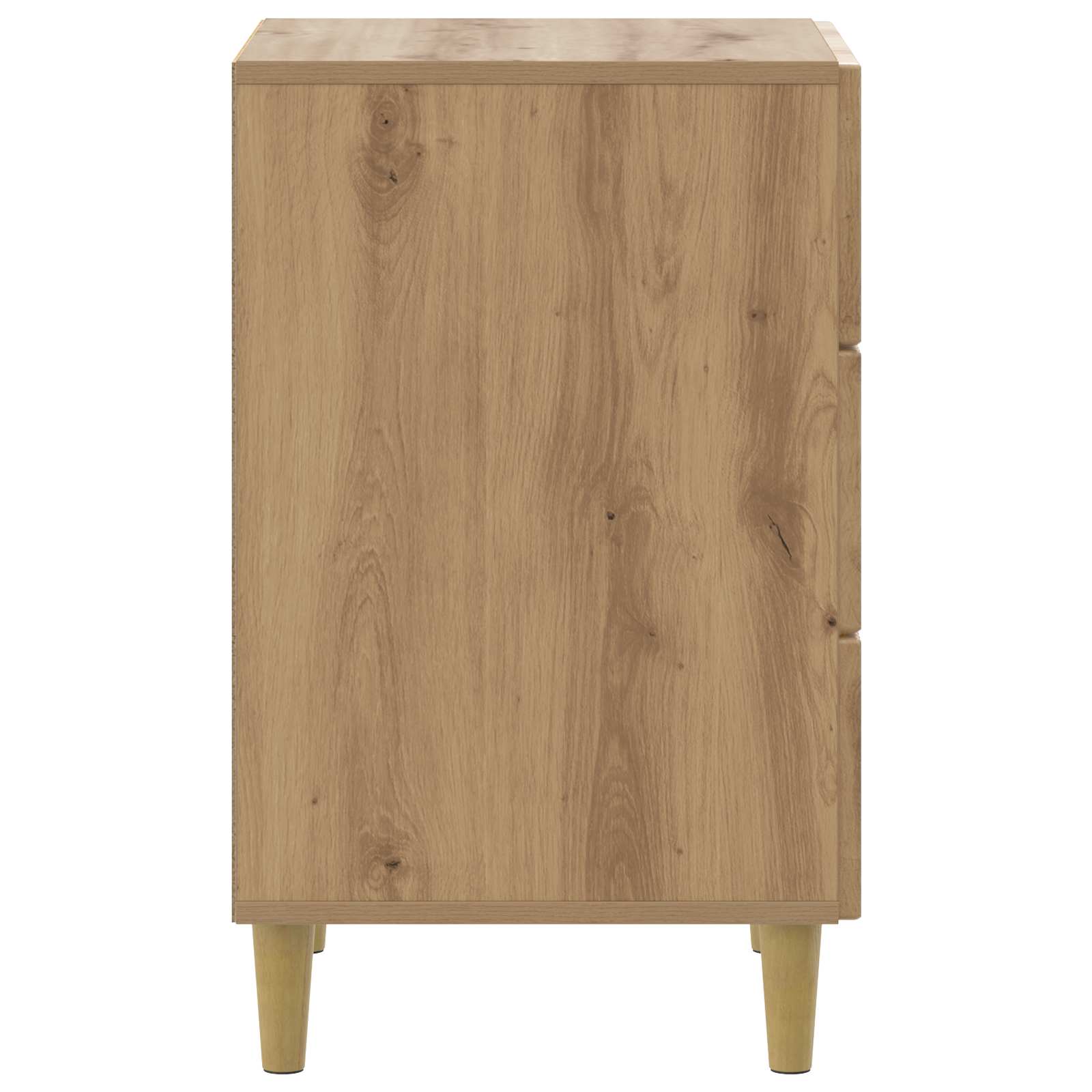 Cabinet de chevet avec tiroir Chêne artisanal 43 x 41 x 66,5 cm - XIOS