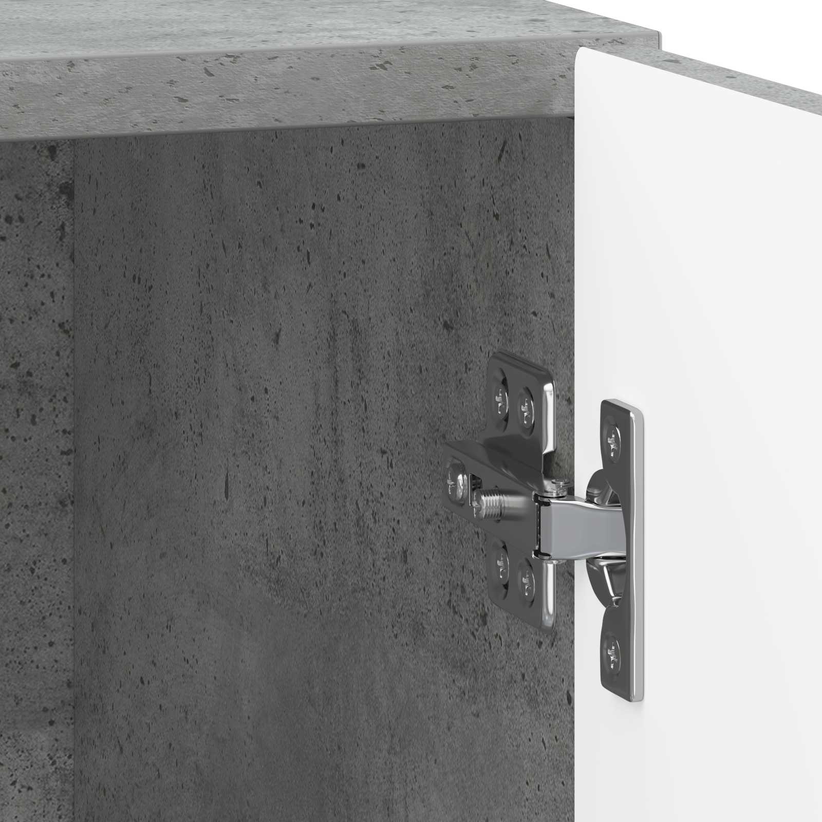 Cabinet de chevet Gris béton 43 x 34,5 x 50 cm - XIOS