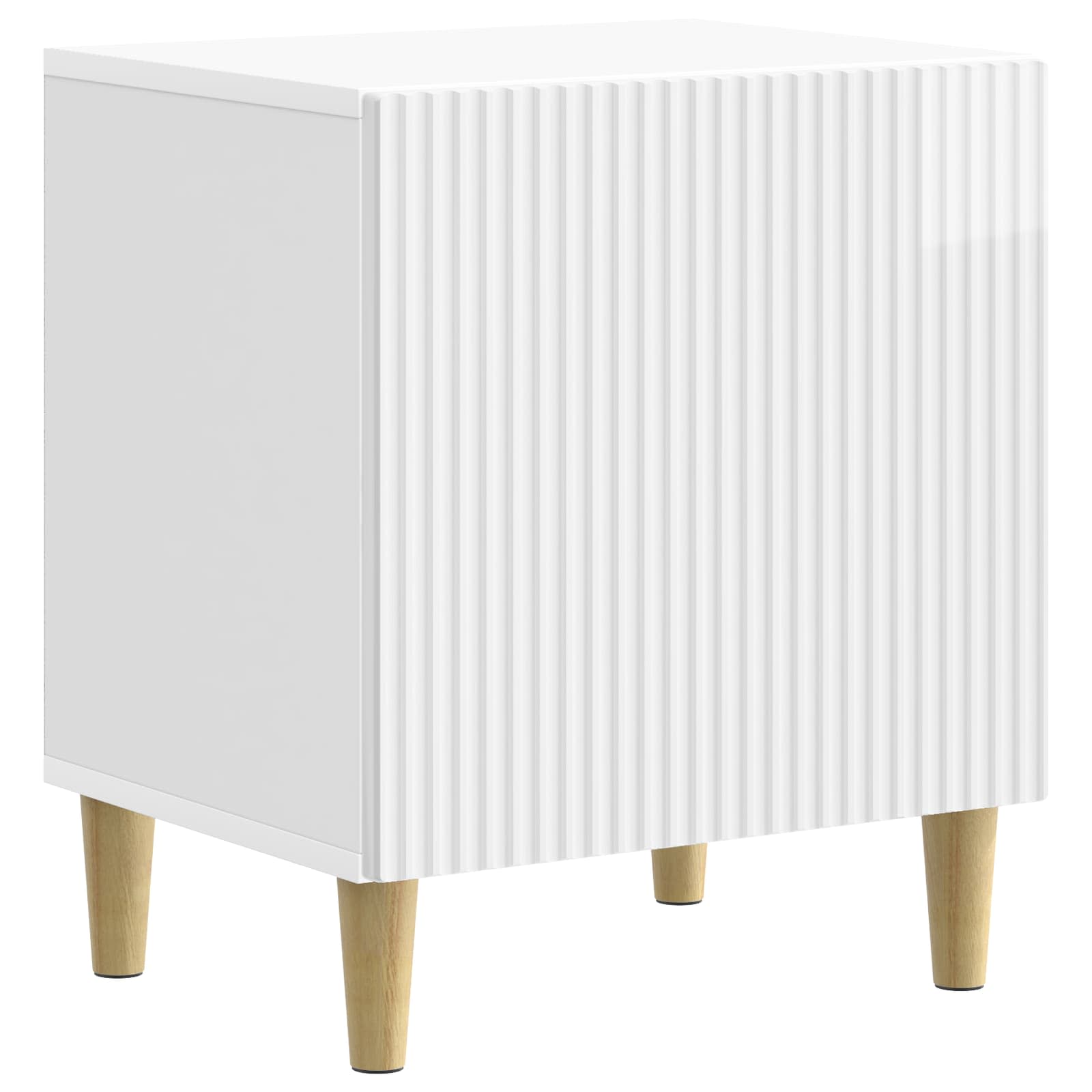 Cabinet de chevet 2 pcs Blanc brillant 43 x 34,5 x 50 cm - XIOS