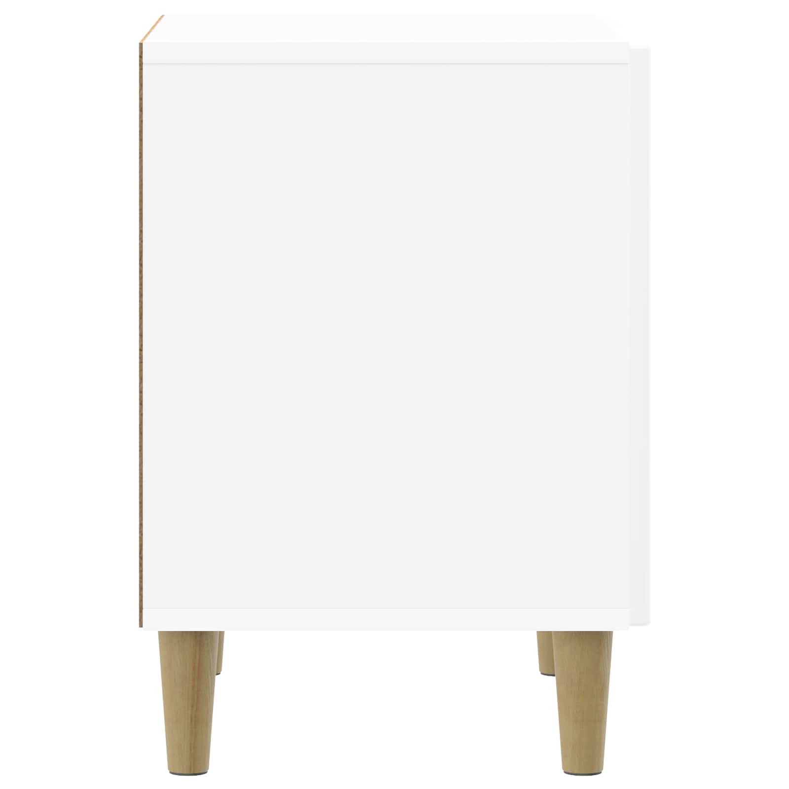 Cabinet de chevet 2 pcs Blanc brillant 43 x 34,5 x 50 cm - XIOS
