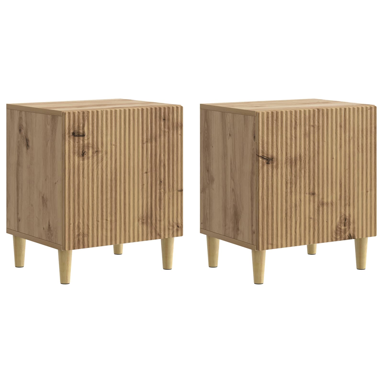 Cabinet de chevet 2 pcs Chêne artisanal 43 x 34,5 x 50 cm - XIOS