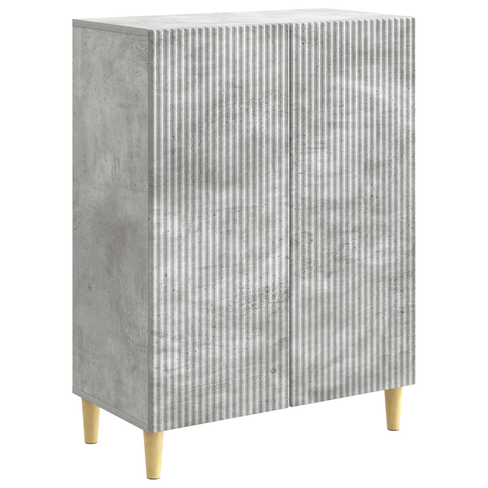 Buffet Gris béton 66 x 34,5 x 90 cm Bois d'ingénierie - XIOS