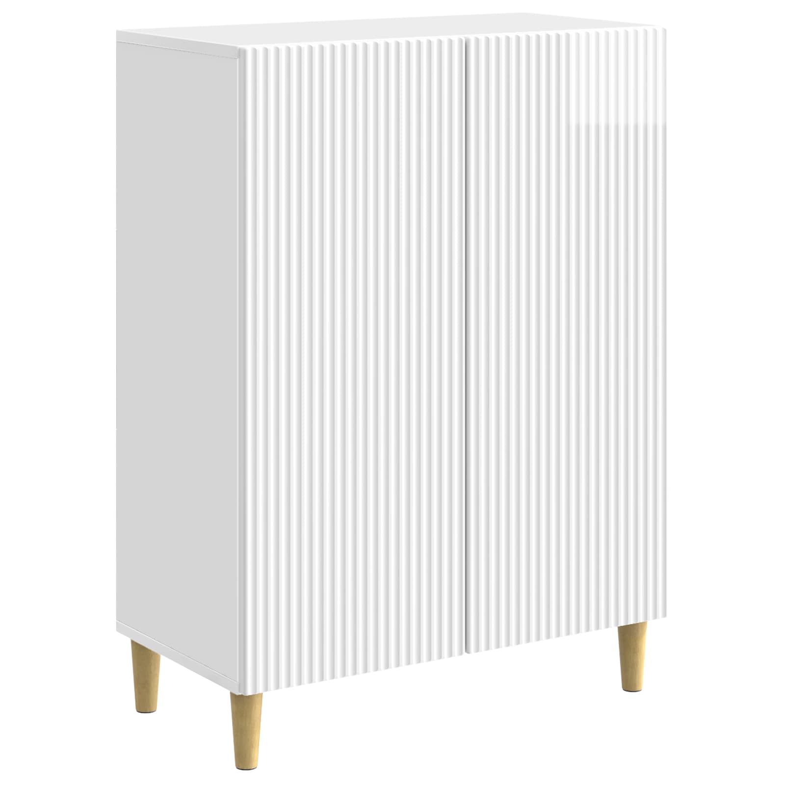 Buffet Blanc brillant 66 x 34,5 x 90 cm Bois d'ingénierie - XIOS